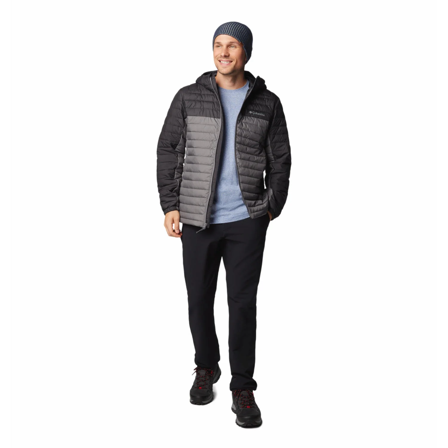 Columbia Men Grey Silver Falls II Hooded Jacket - Image 13