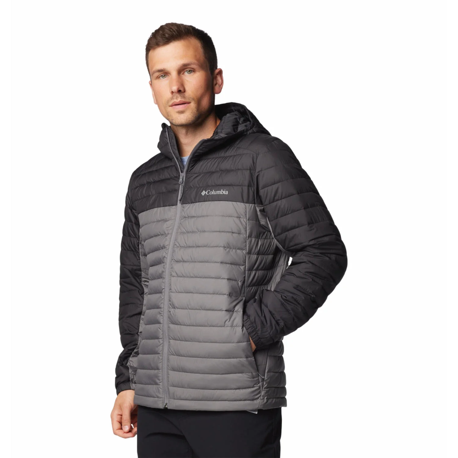 Columbia Men Grey Silver Falls II Hooded Jacket - Image 15