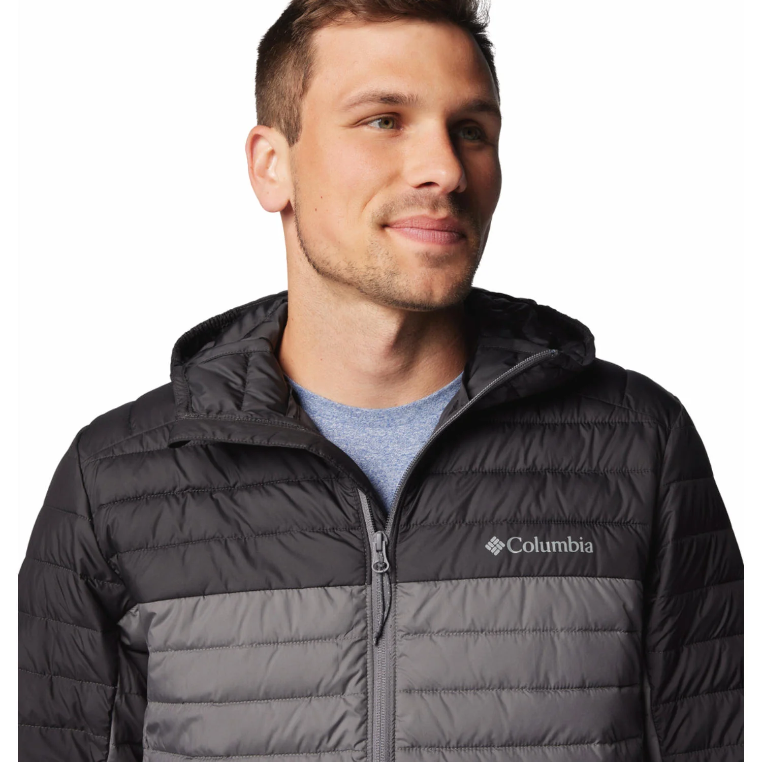 Columbia Men Grey Silver Falls II Hooded Jacket - Image 16