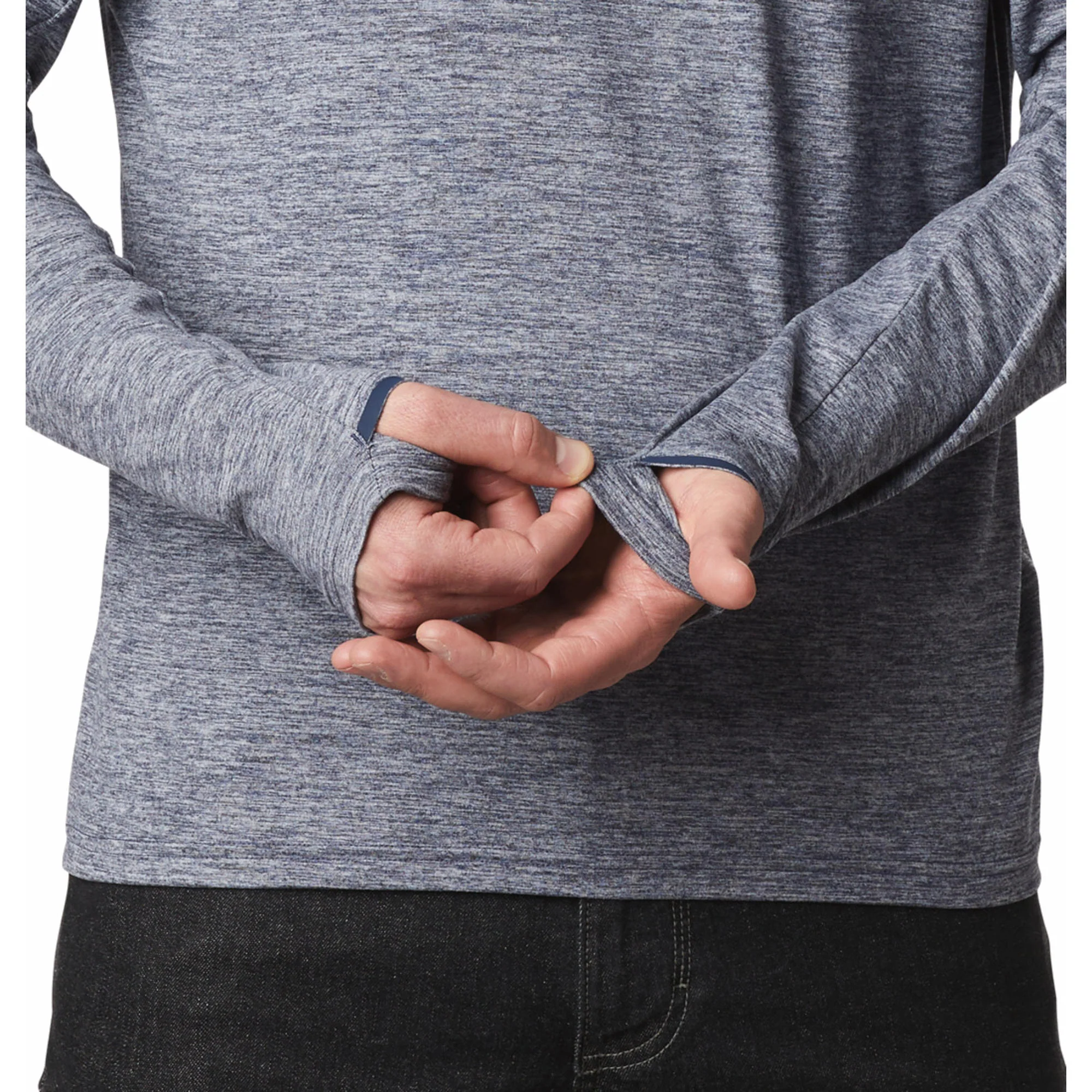 Columbia Men Blue Tech Trail Long Sleeve Crew II (Sun Protection) - Image 5