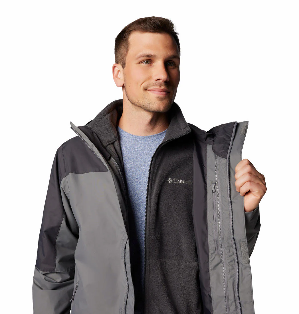Columbia Men Grey Tunnel Falls II Interchange Jacket - Image 11