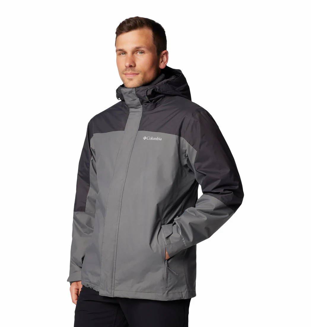 Columbia Men Grey Tunnel Falls II Interchange Jacket - Image 4