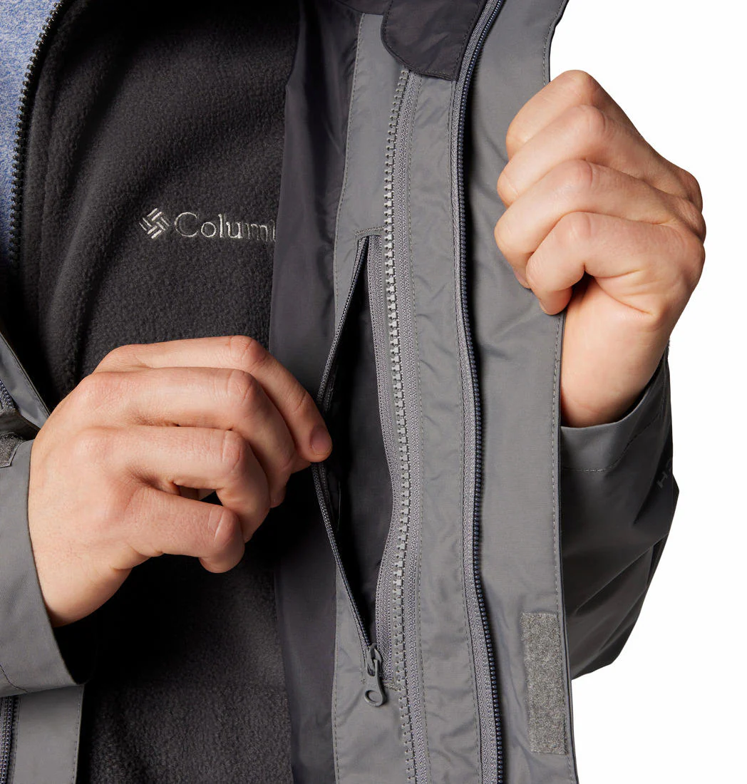 Columbia Men Grey Tunnel Falls II Interchange Jacket - Image 9