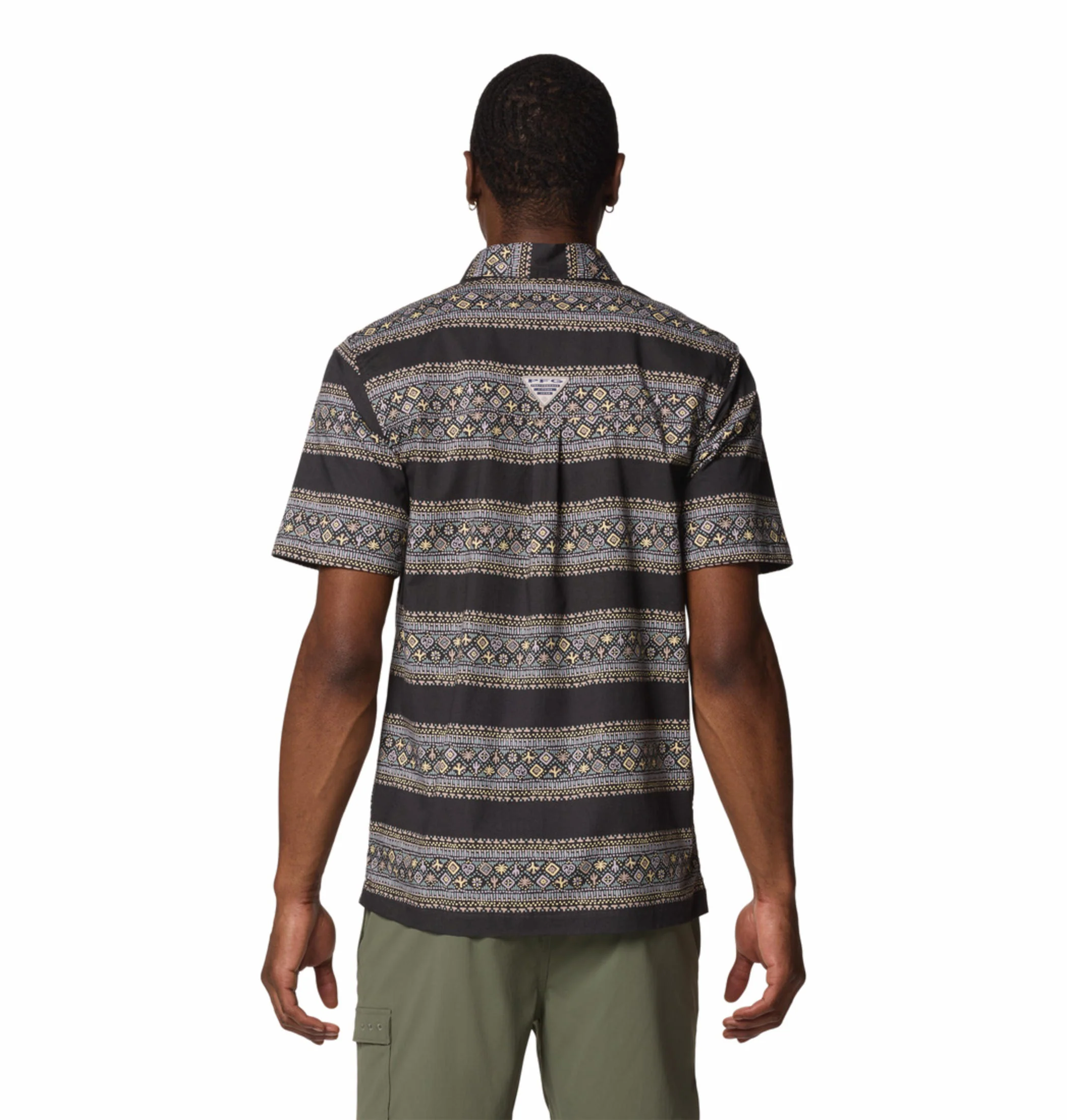 Columbia Men Black Wild Cast Camp Shirt - Image 4