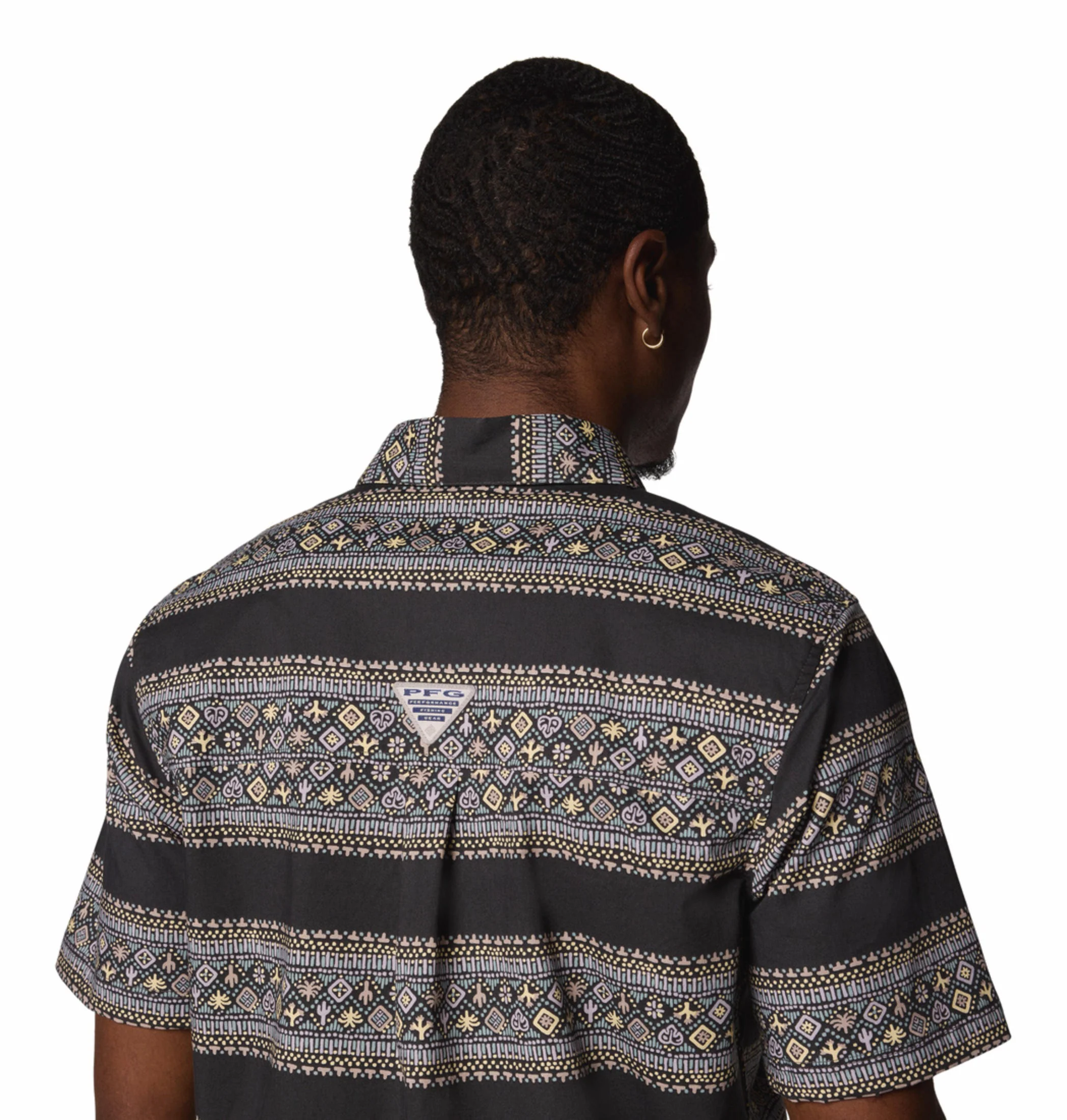 Columbia Men Black Wild Cast Camp Shirt - Image 6