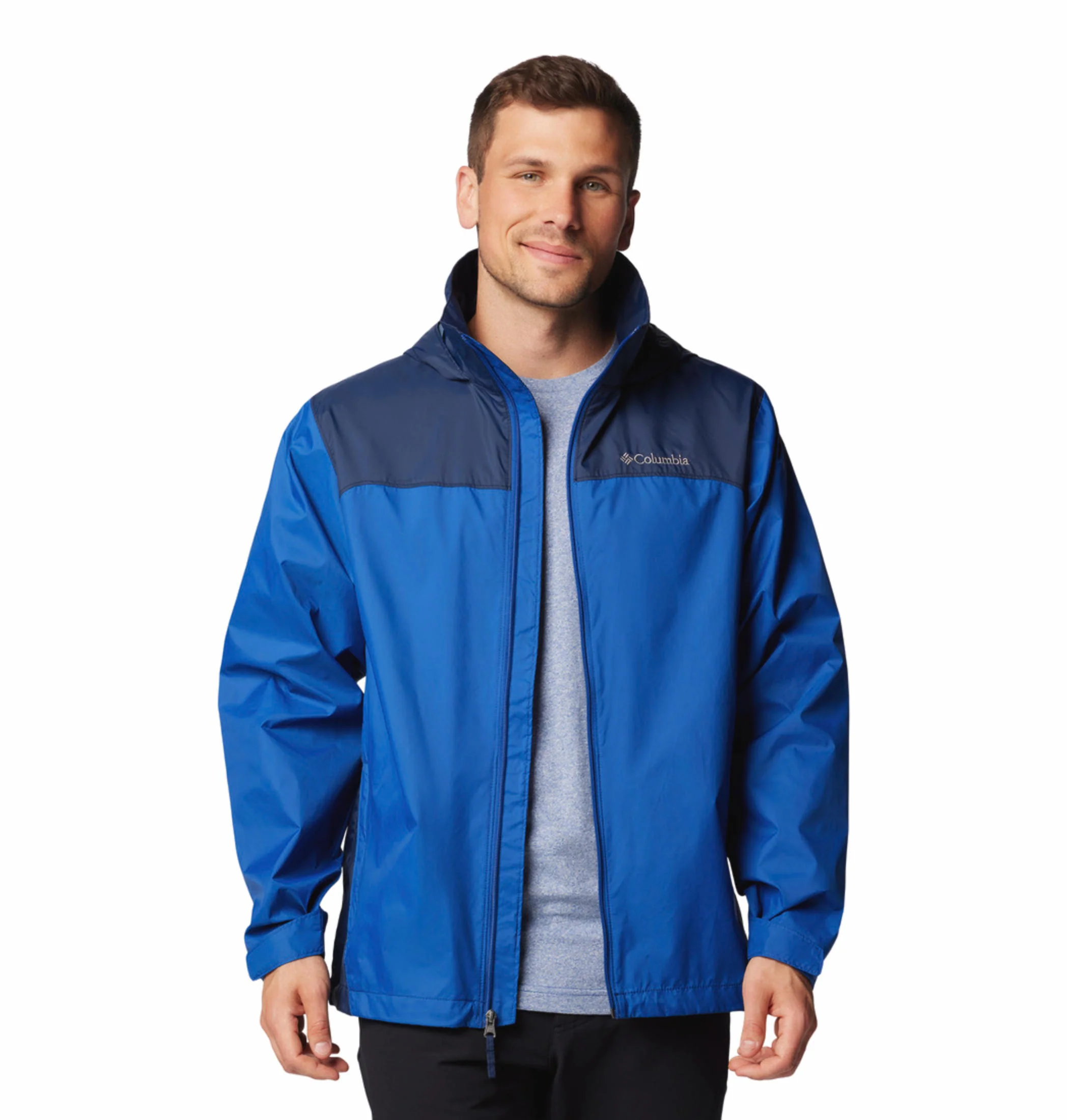 Columbia Men Blue Glennaker Lake II Rain Jacket - Image 10