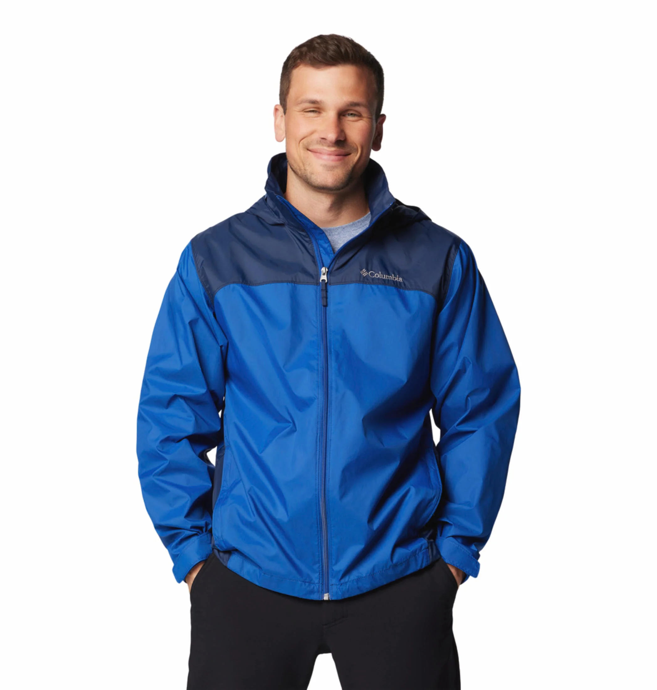 Columbia Men Blue Glennaker Lake II Rain Jacket - Image 11