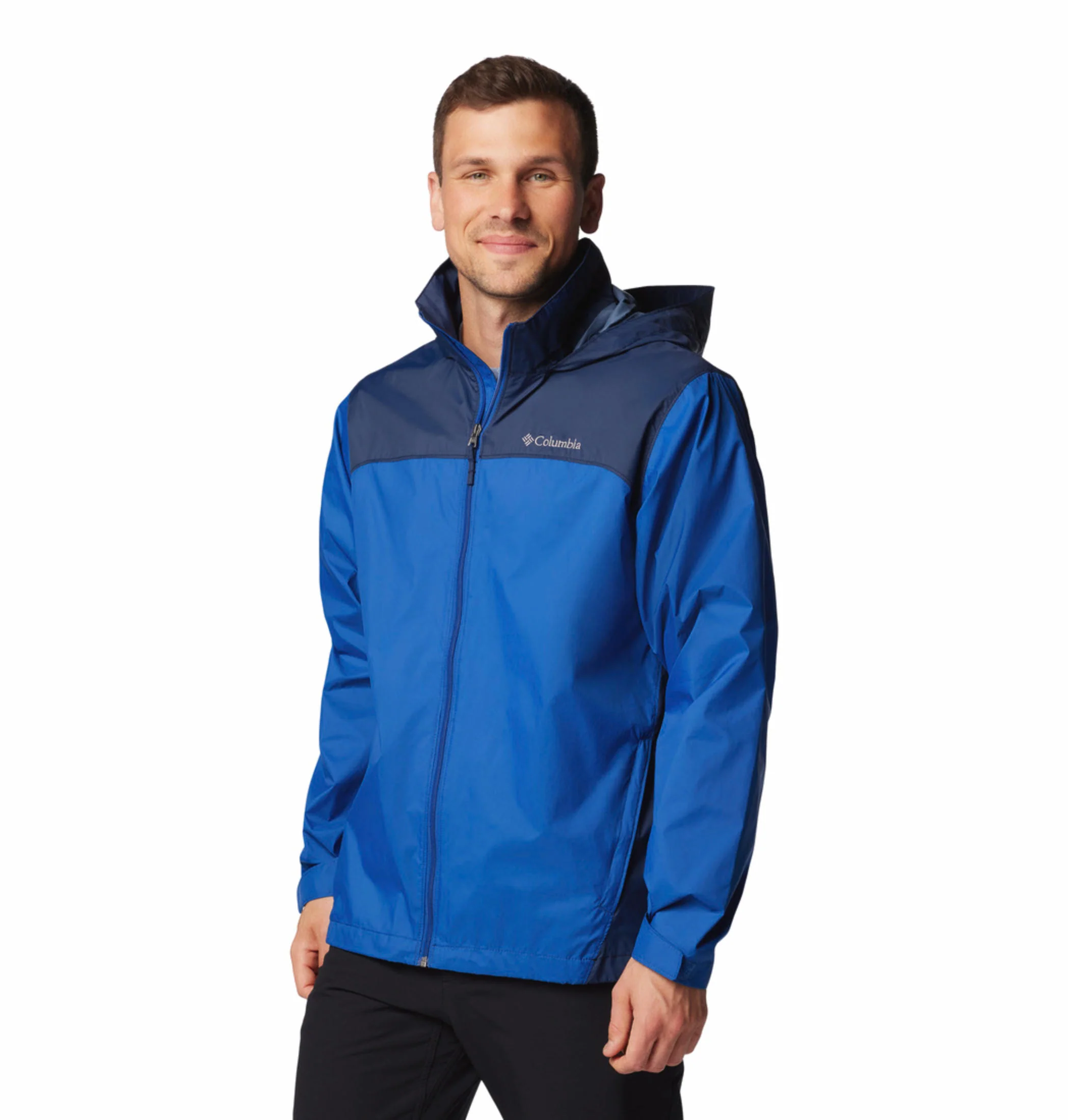Columbia Men Blue Glennaker Lake II Rain Jacket - Image 4