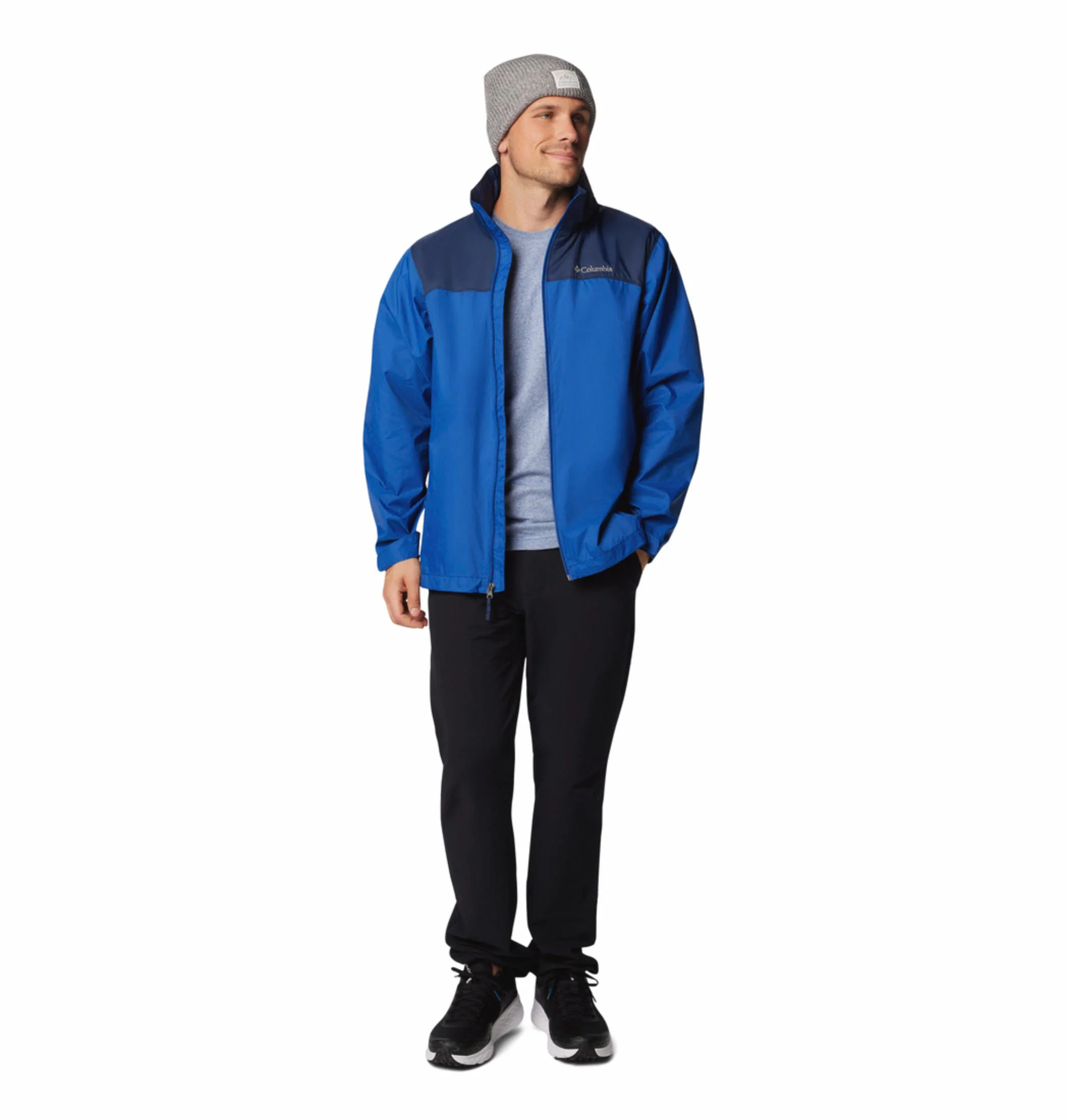 Columbia Men Blue Glennaker Lake II Rain Jacket - Image 6