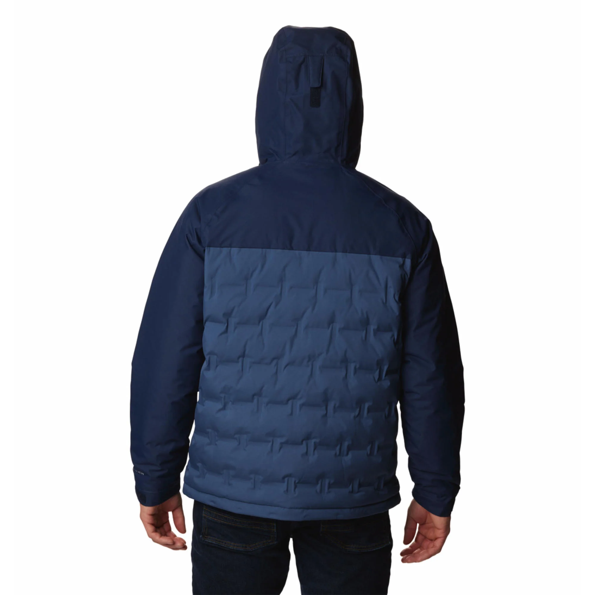 Columbia Men Blue Grand Trek III Down Hooded Jacket - Image 2