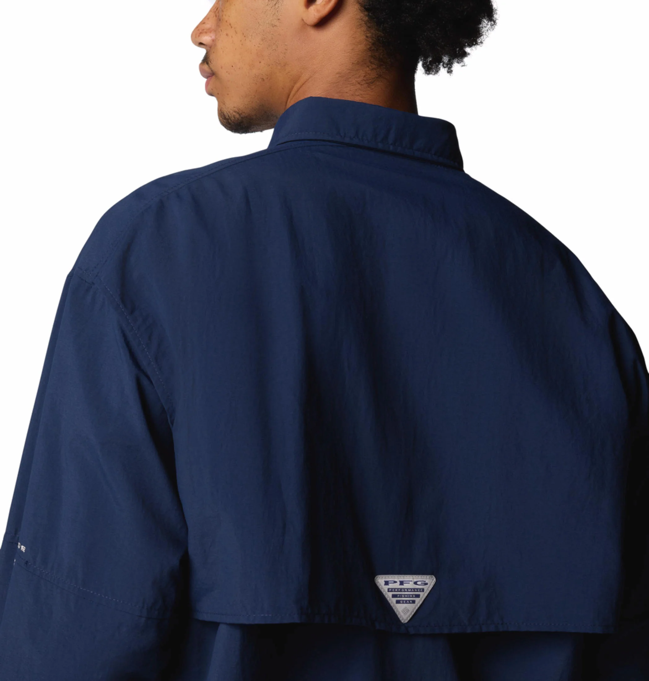 Columbia Men Blue Bahama II L/S Shirt (Sun Protection) - Image 8