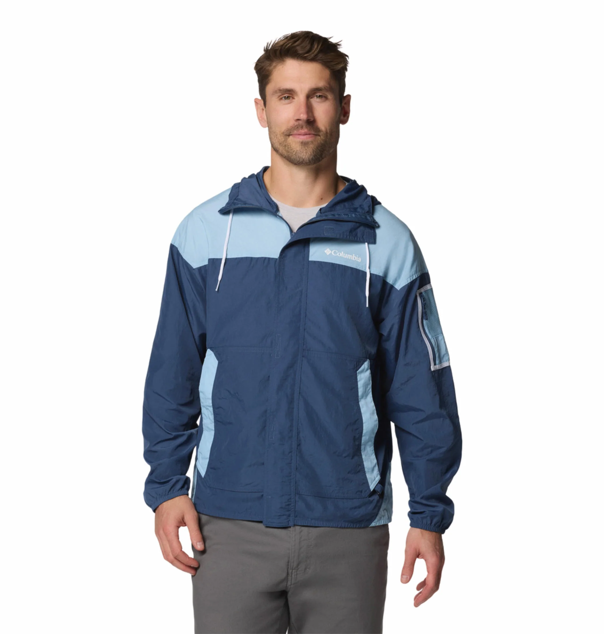 Columbia Men Blue Challenger II Windbreaker