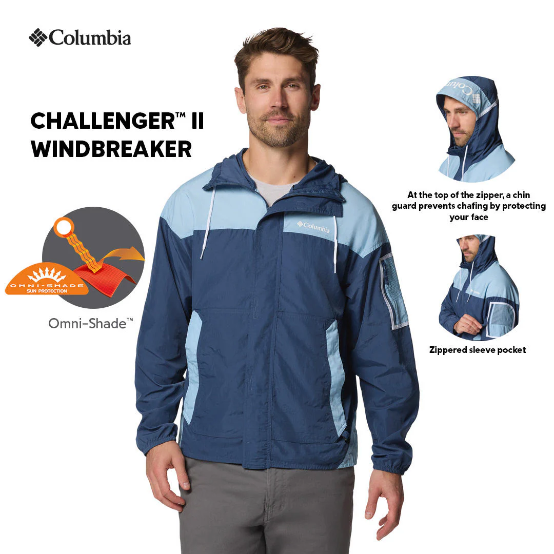 Columbia Men Blue Challenger II Windbreaker - Image 2