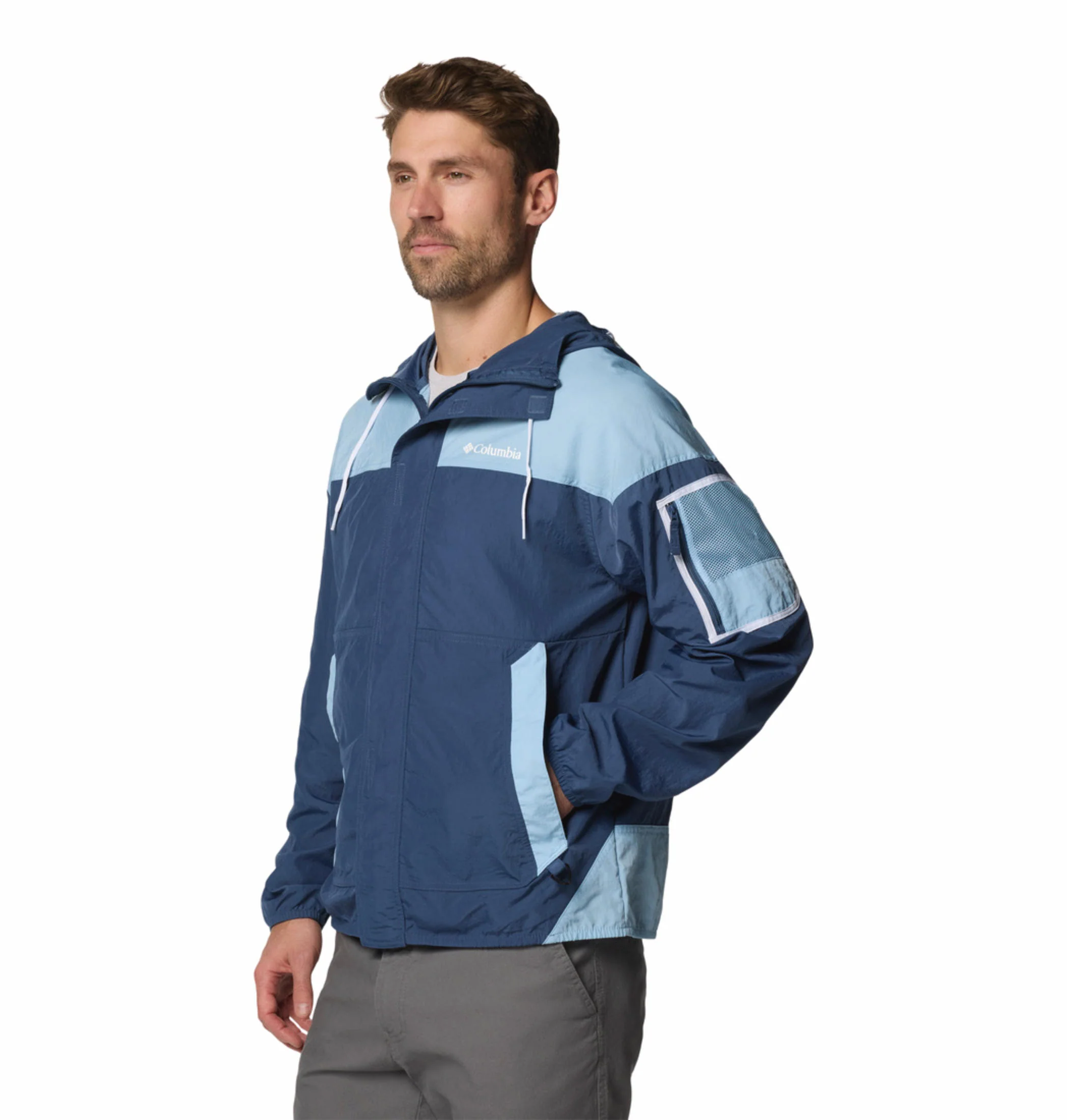 Columbia Men Blue Challenger II Windbreaker - Image 3