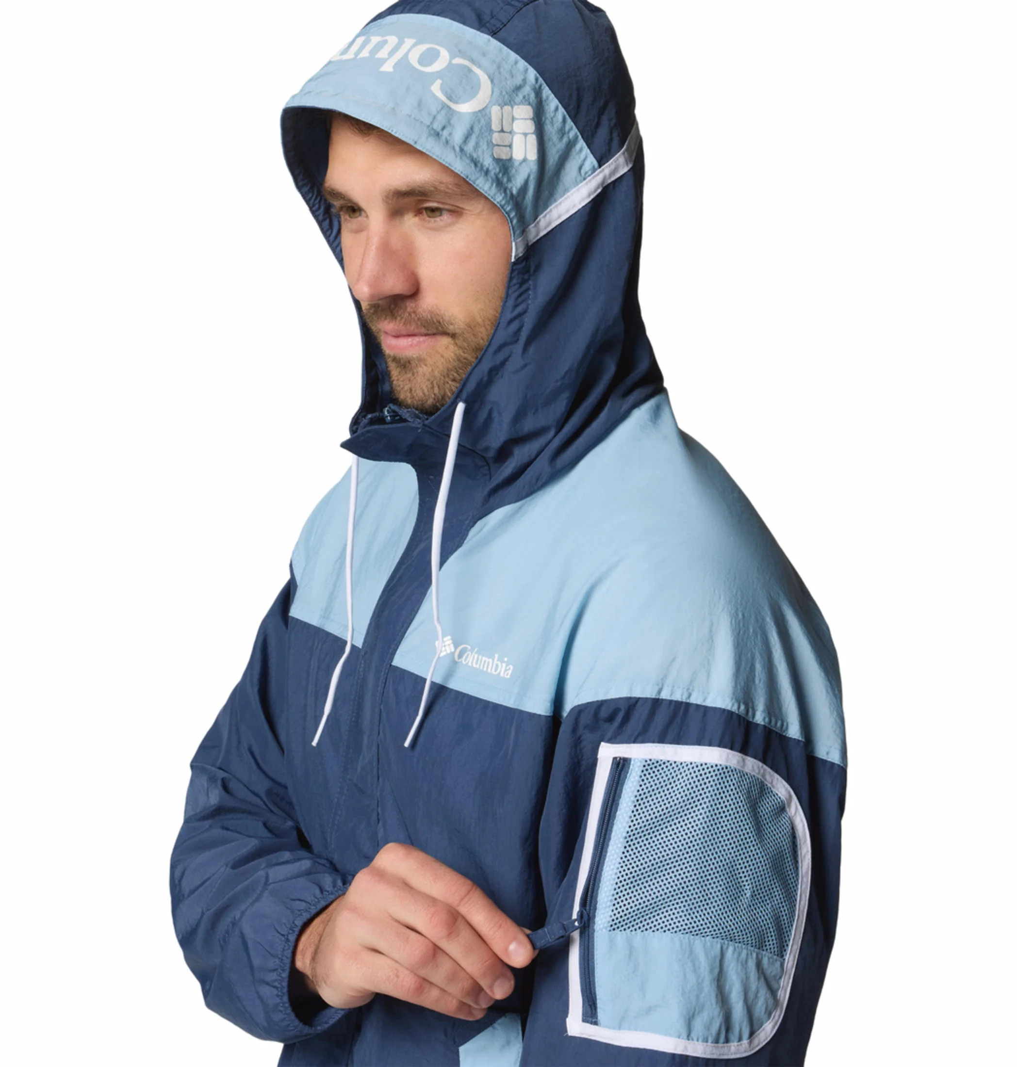 Columbia Men Blue Challenger II Windbreaker - Image 7
