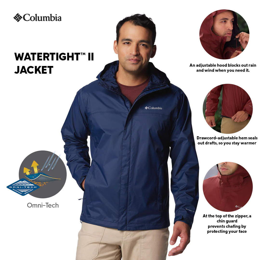 Columbia Men Blue Watertight II Jacket Waterproof - Image 2