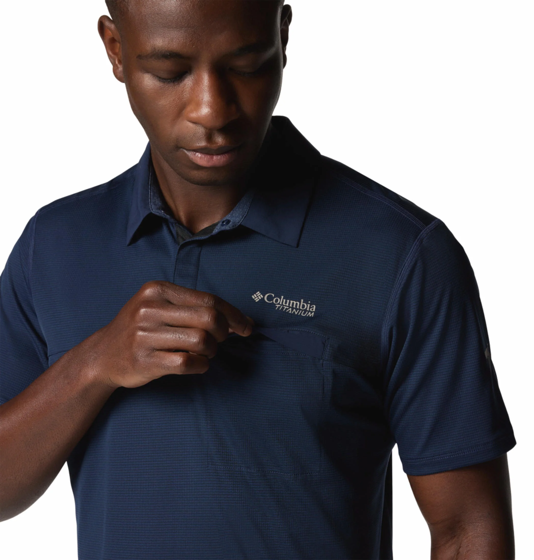 Columbia Men Blue Cirque River Pro Polo (Sun Protection) - Image 7