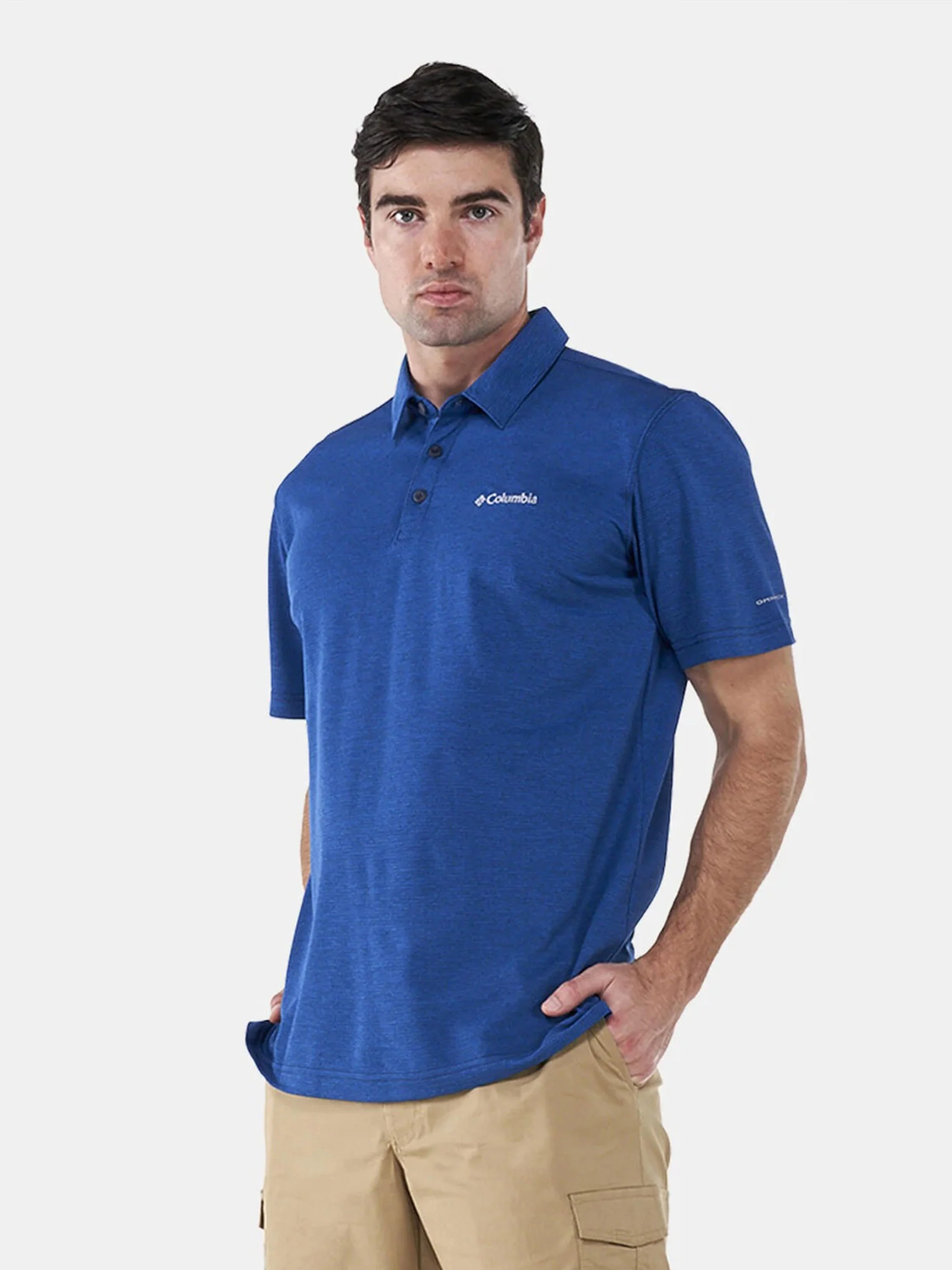 Columbia Men Blue Havercamp Pique Polo - Image 4