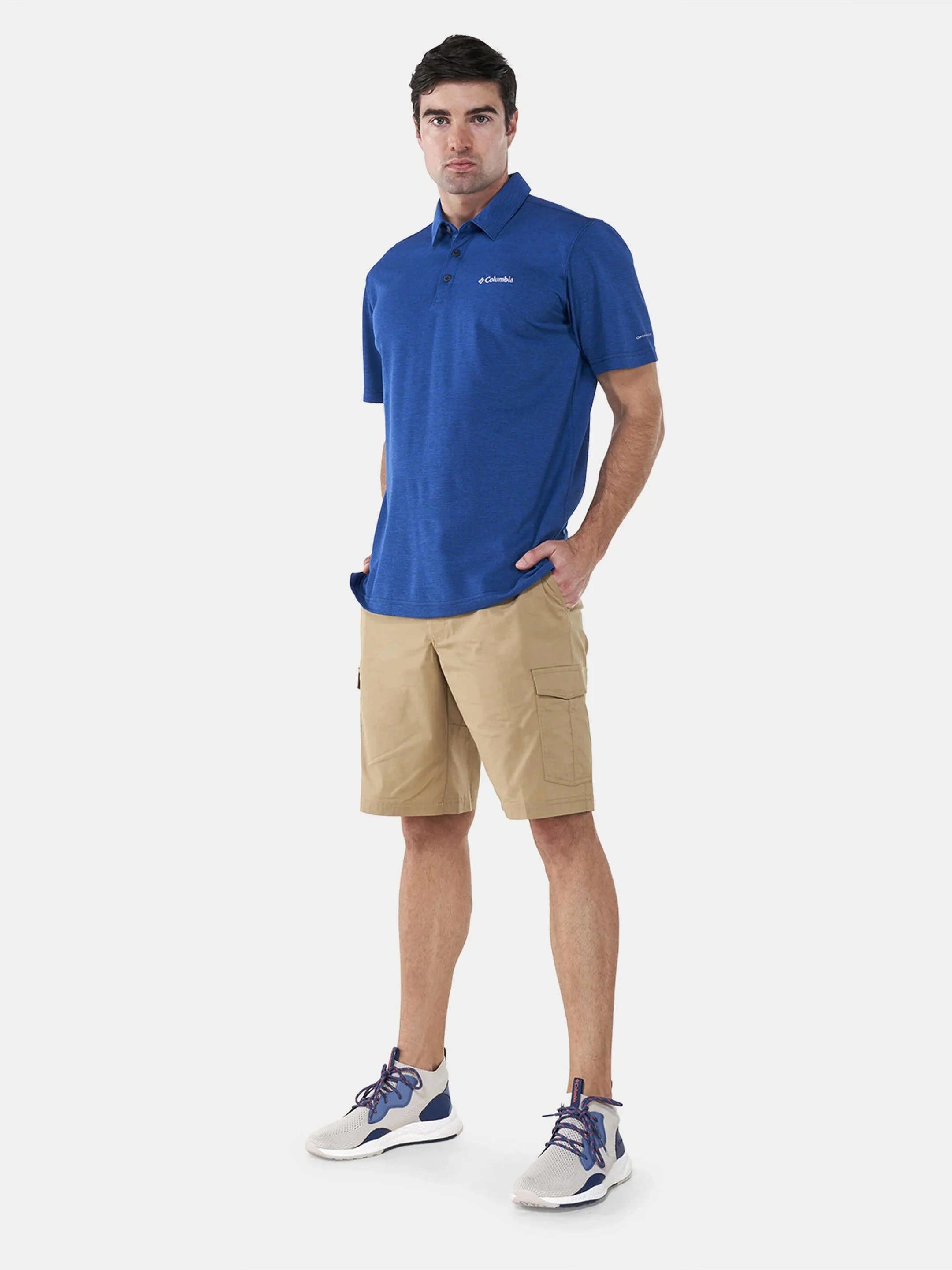 Columbia Men Blue Havercamp Pique Polo - Image 6