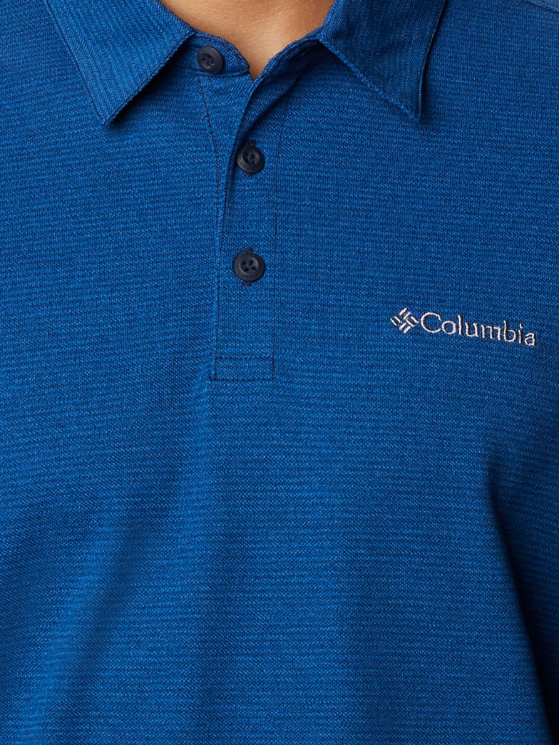 Columbia Men Blue Havercamp Pique Polo - Image 7