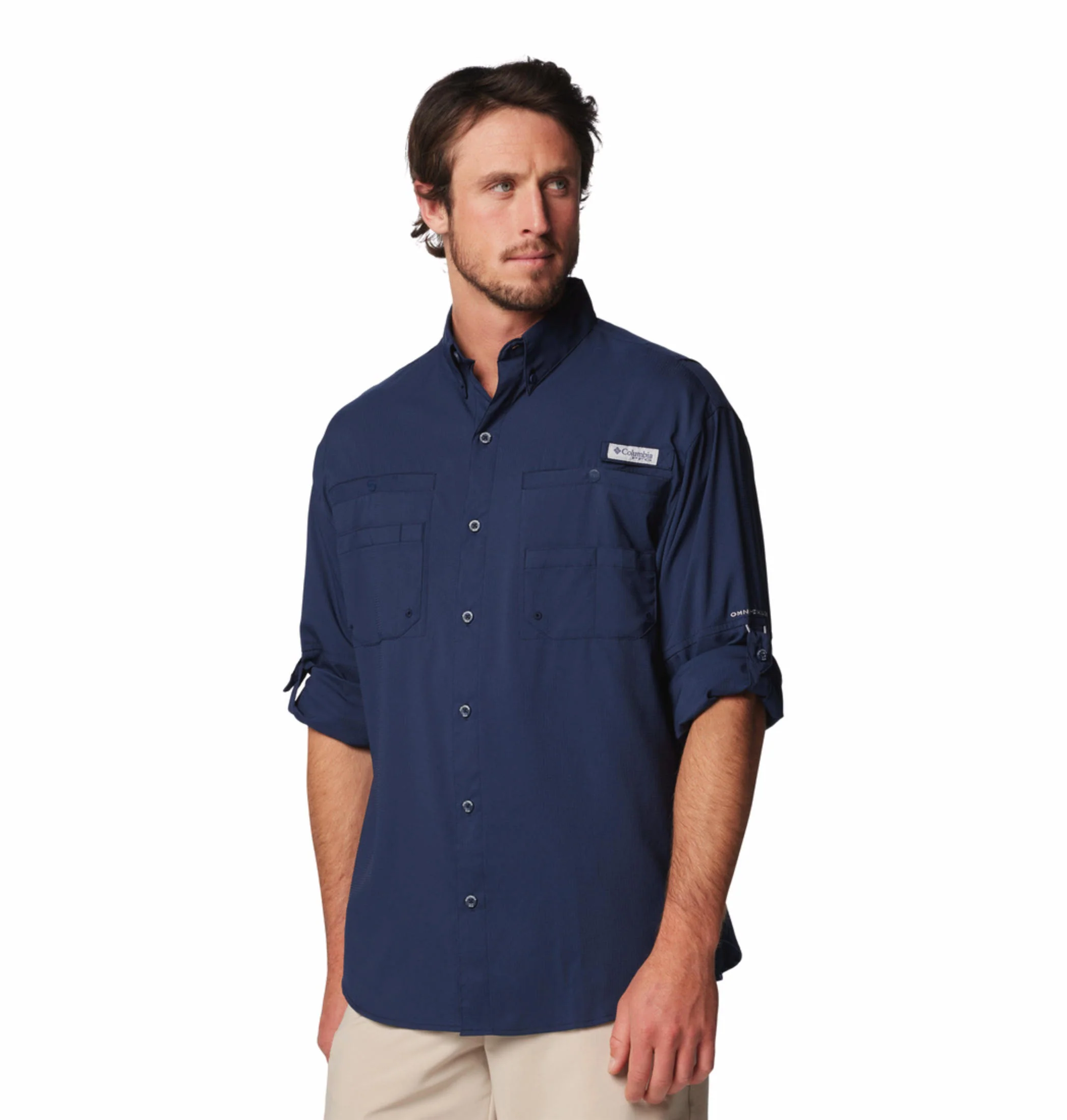 Columbia Men Blue Tamiami II LS Shirt (Sun Protection) - Image 10