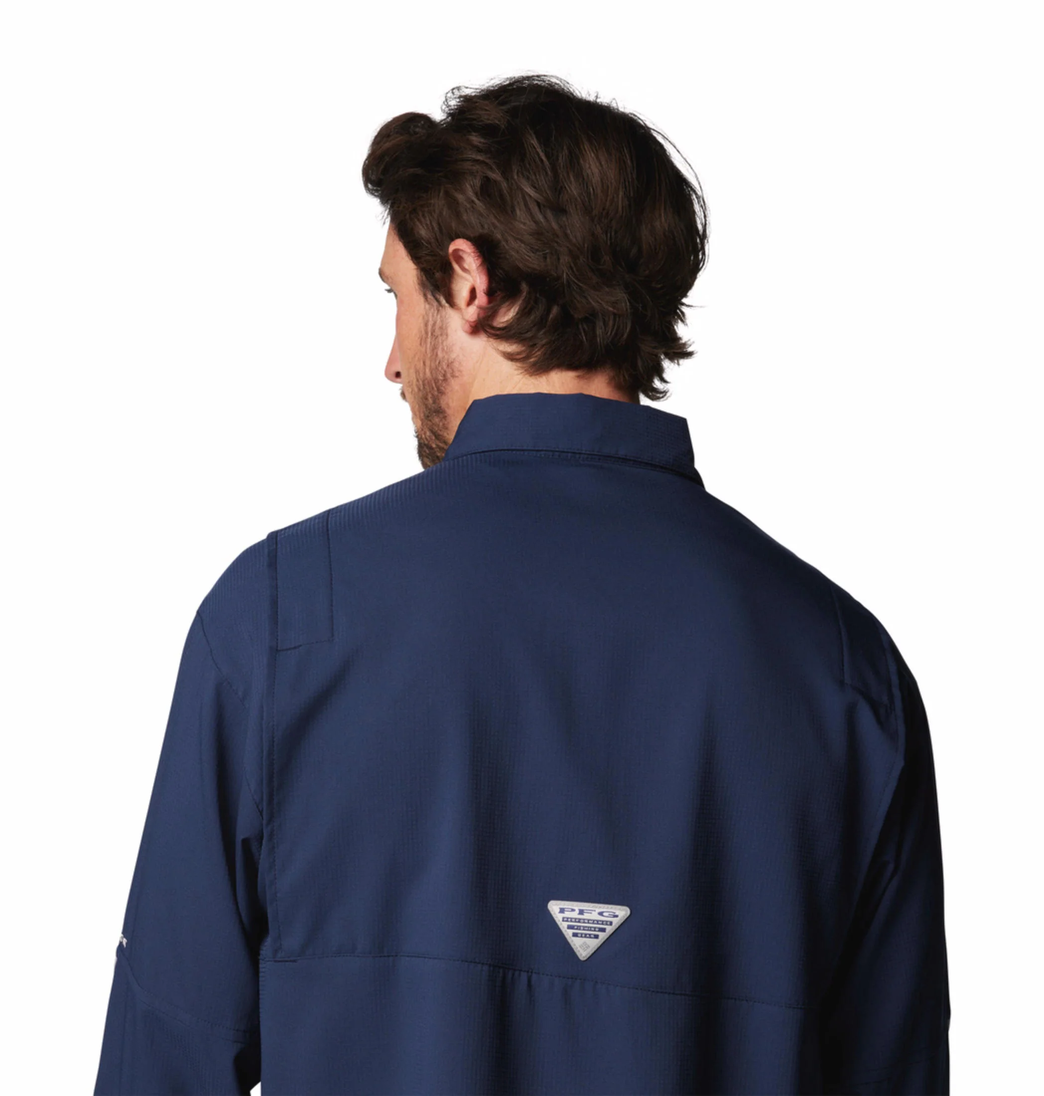 Columbia Men Blue Tamiami II LS Shirt (Sun Protection) - Image 9