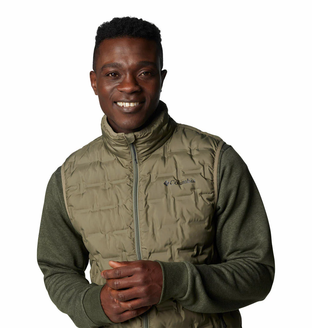 Columbia Men Green Delta Ridge II Down Vest - Image 5