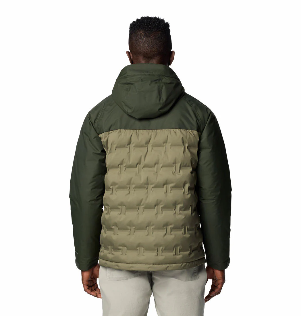 Columbia Men Green Grand Trek III Down Hooded Jacket - Image 2