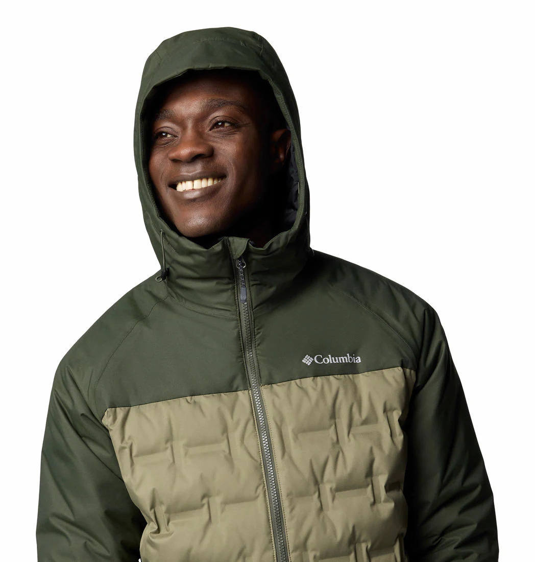 Columbia Men Green Grand Trek III Down Hooded Jacket - Image 5