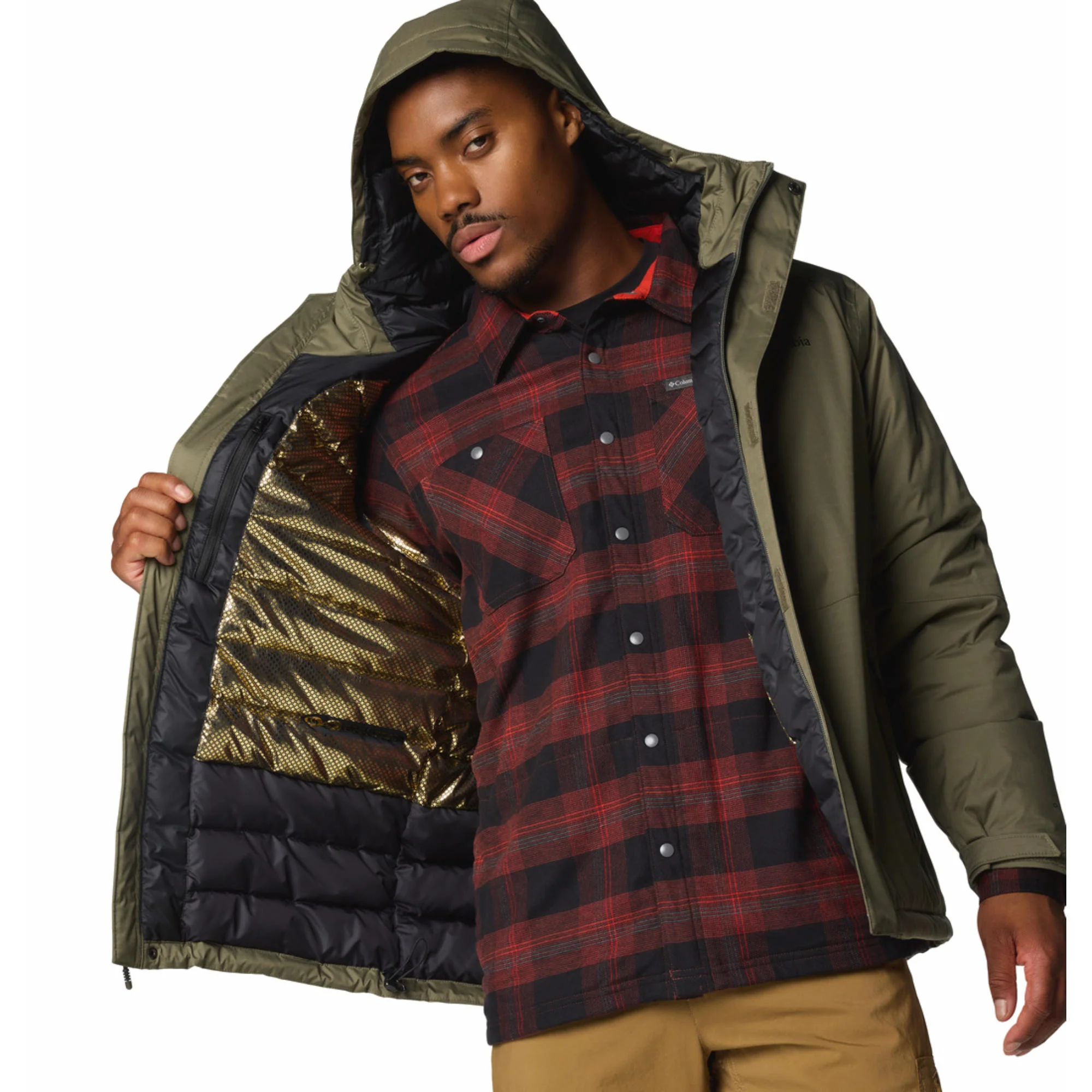 Columbia Men Green Oak Harbor II Insulated Jacket - Image 6