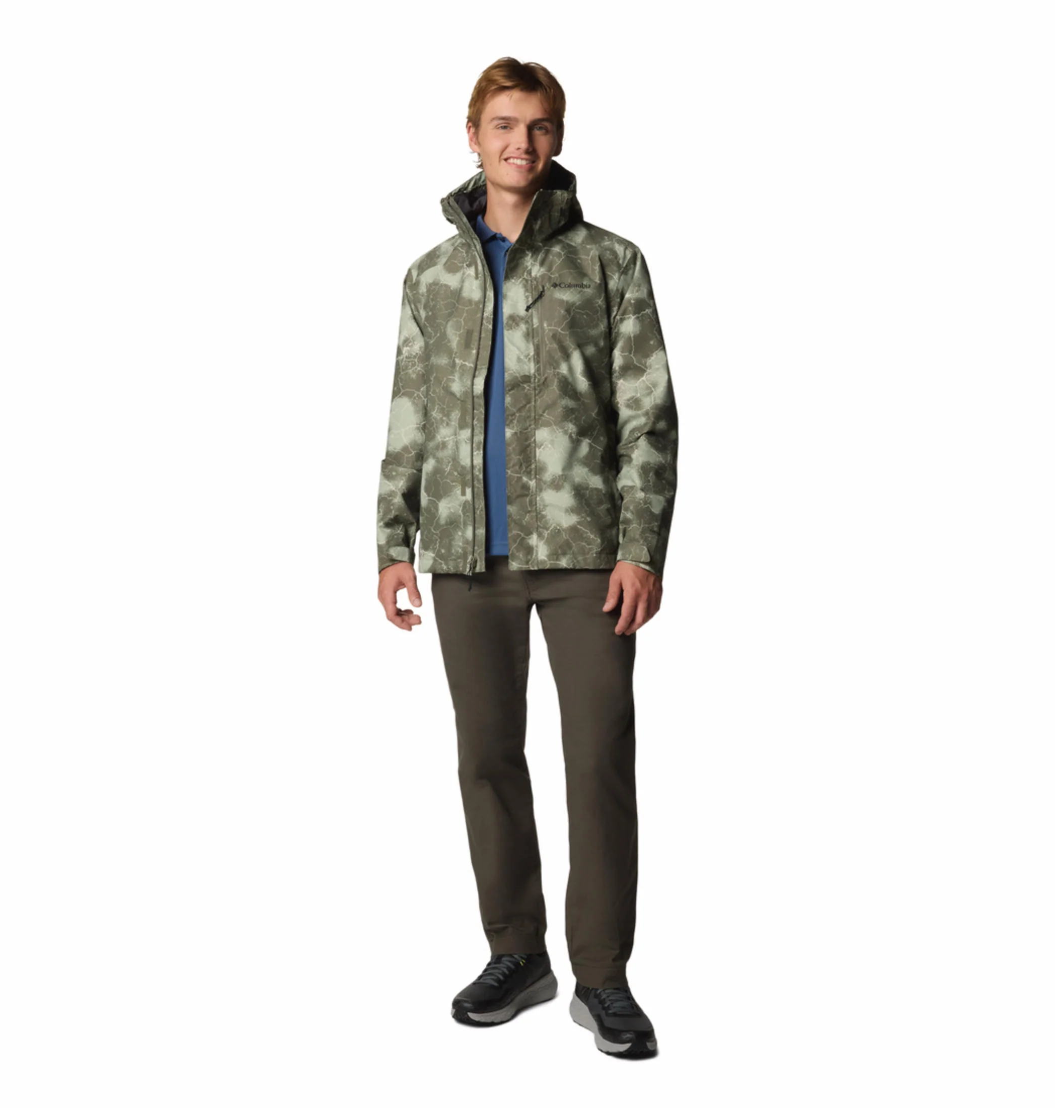 Columbia Men Green Hikebound II Printed Jacket Waterproof - Image 6