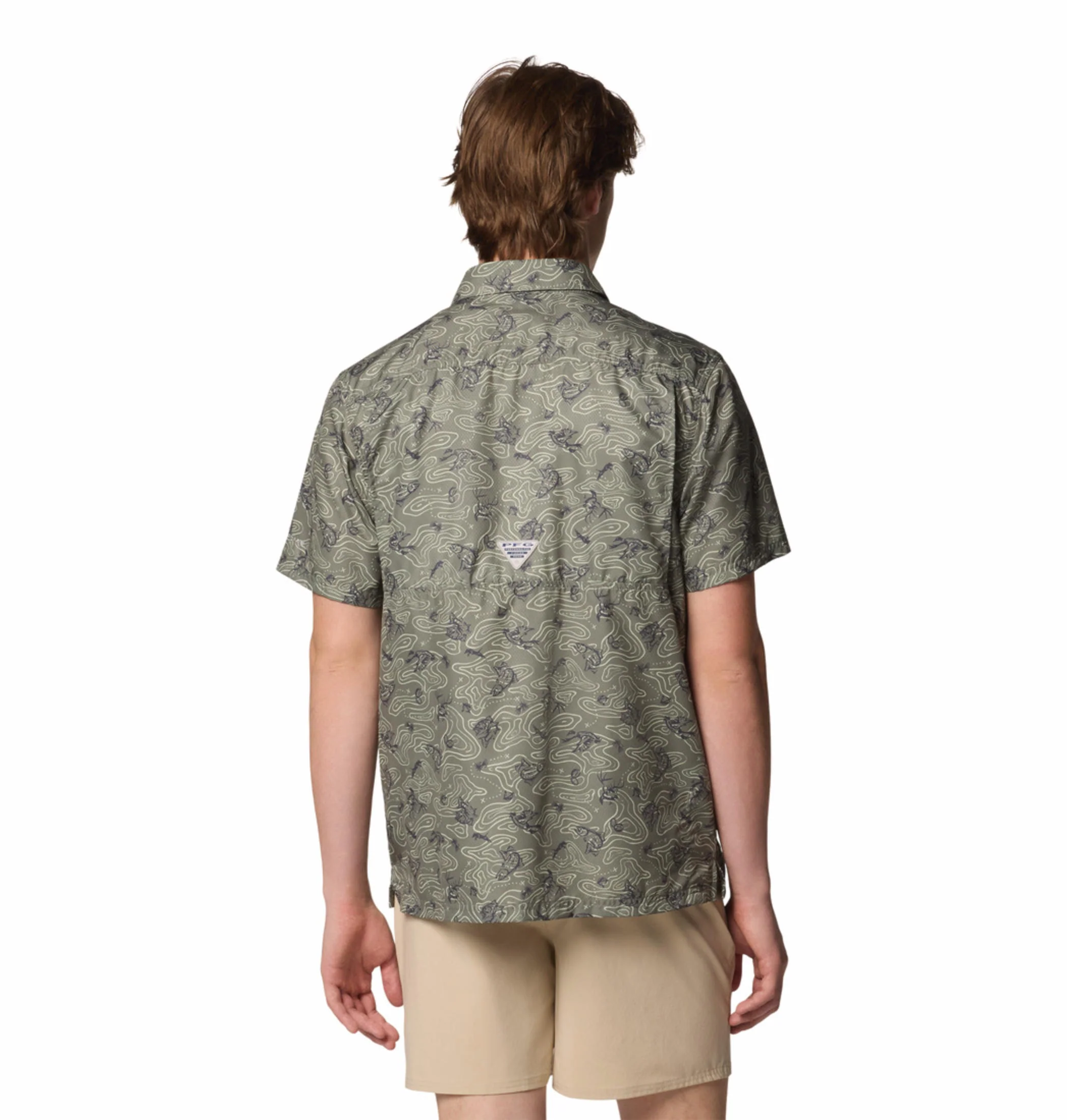 Columbia Men Green Super Slack Tide Camp Shirt (Sun Protection) - Image 5