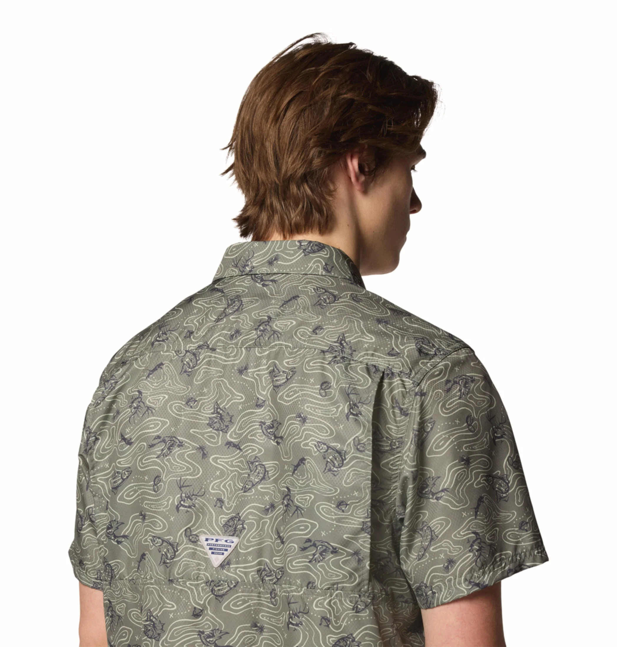 Columbia Men Green Super Slack Tide Camp Shirt (Sun Protection) - Image 8