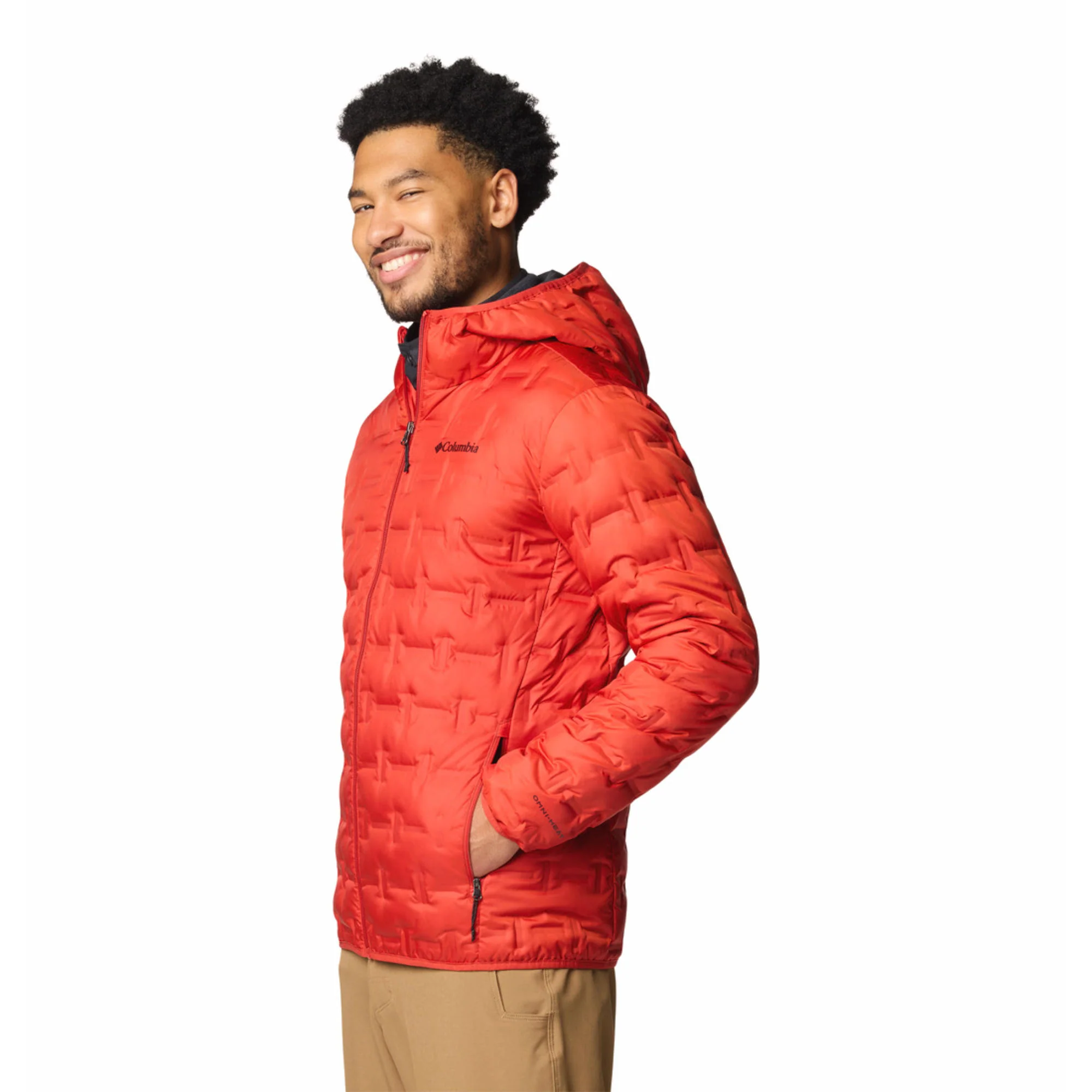 Columbia Men Red Delta Ridge II Down Hooded Jacket - Image 3