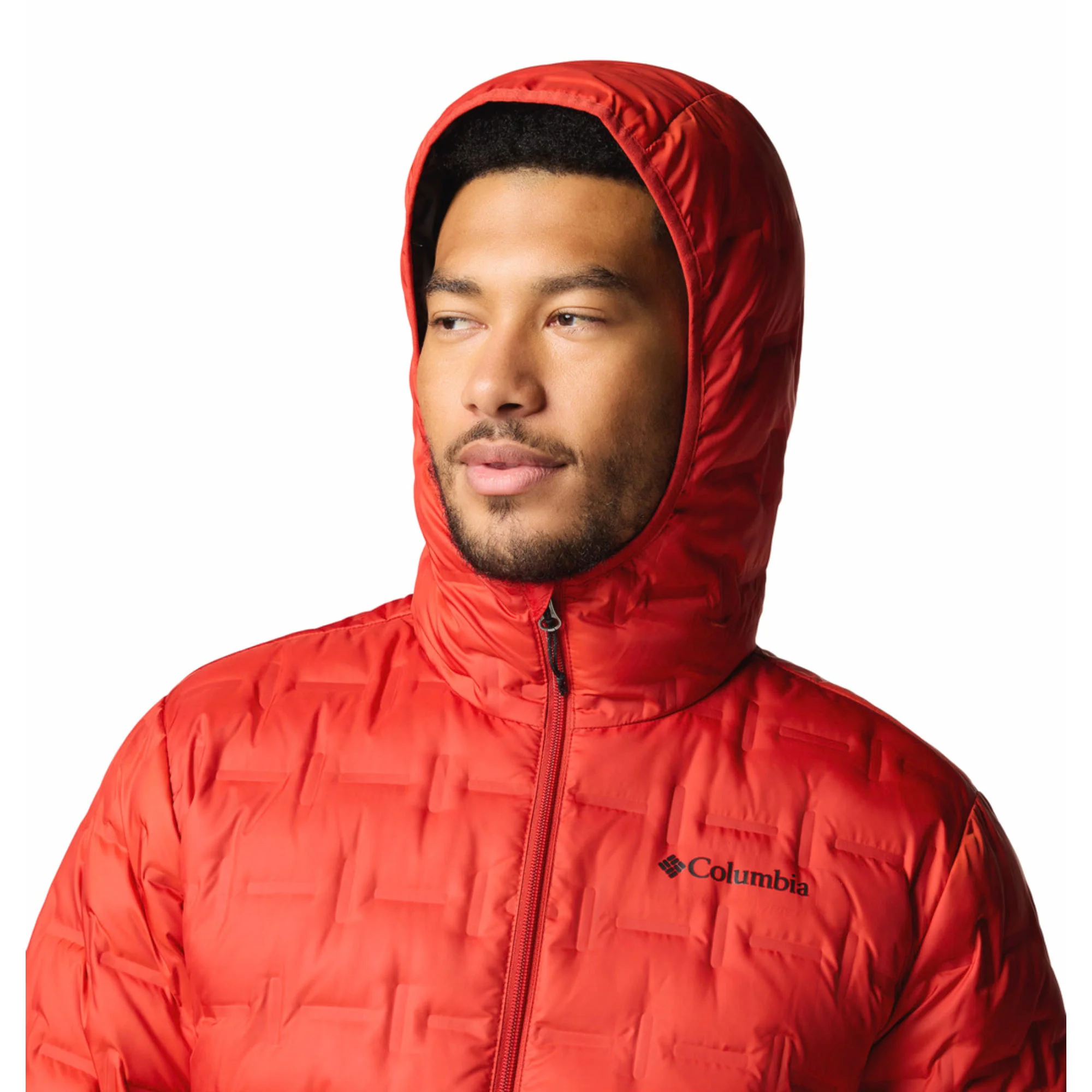 Columbia Men Red Delta Ridge II Down Hooded Jacket - Image 5