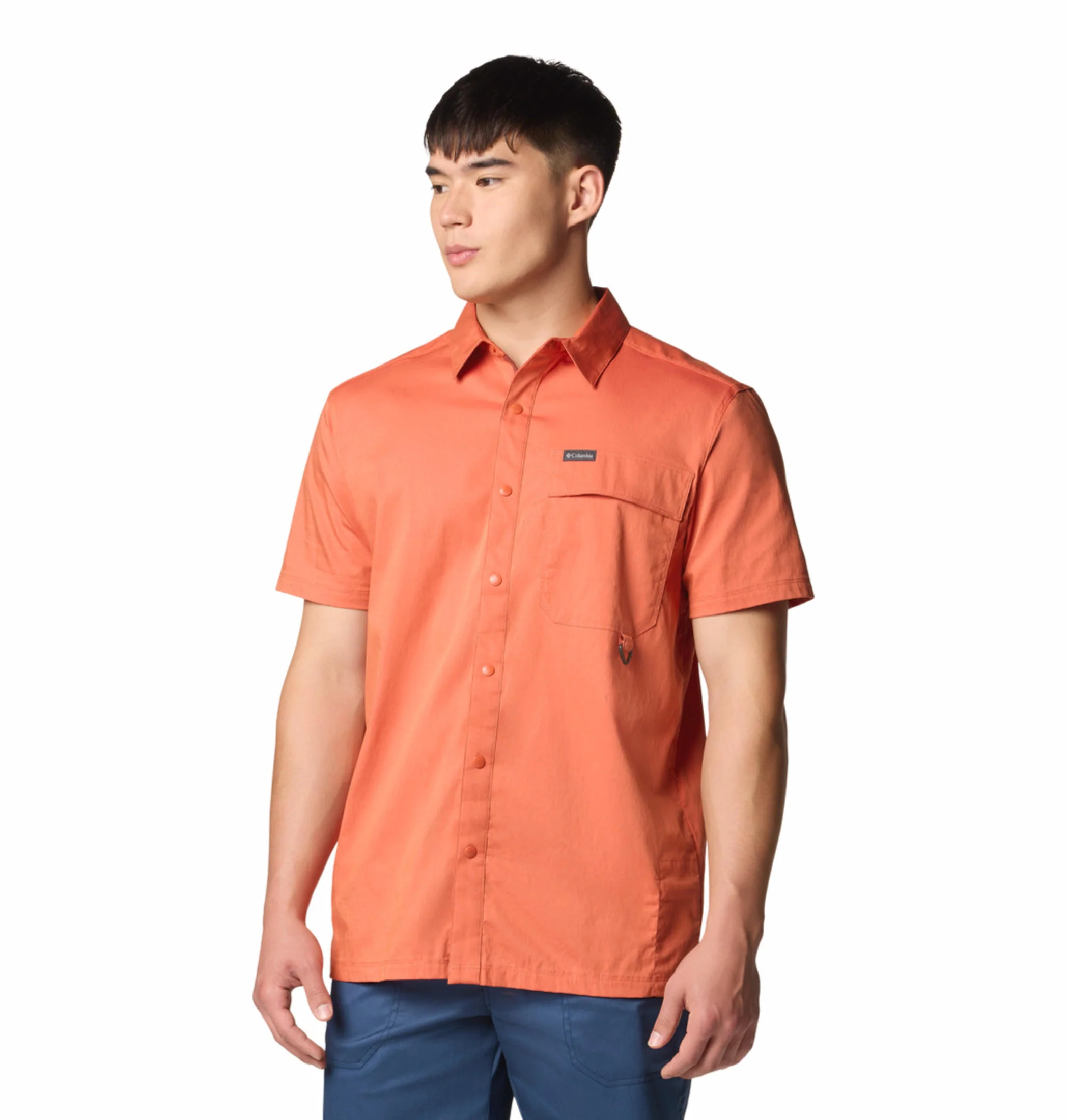 Columbia Men Red Landroamer Twill SS Shirt - Image 4