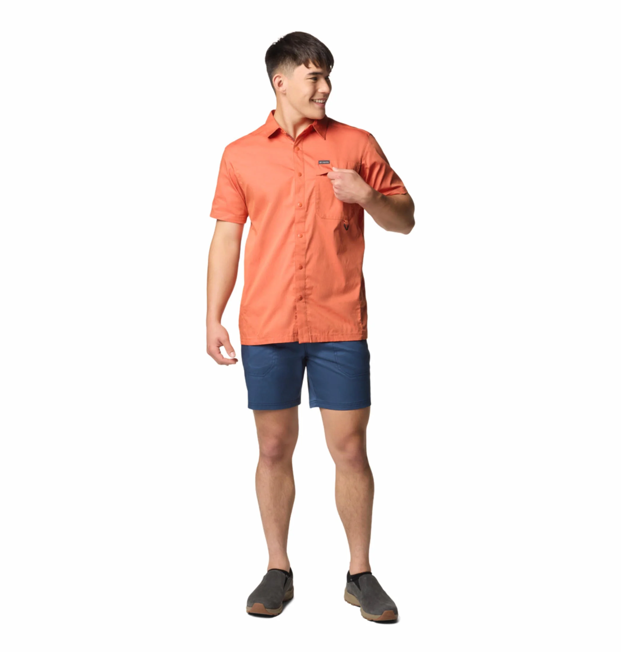 Columbia Men Red Landroamer Twill SS Shirt - Image 6