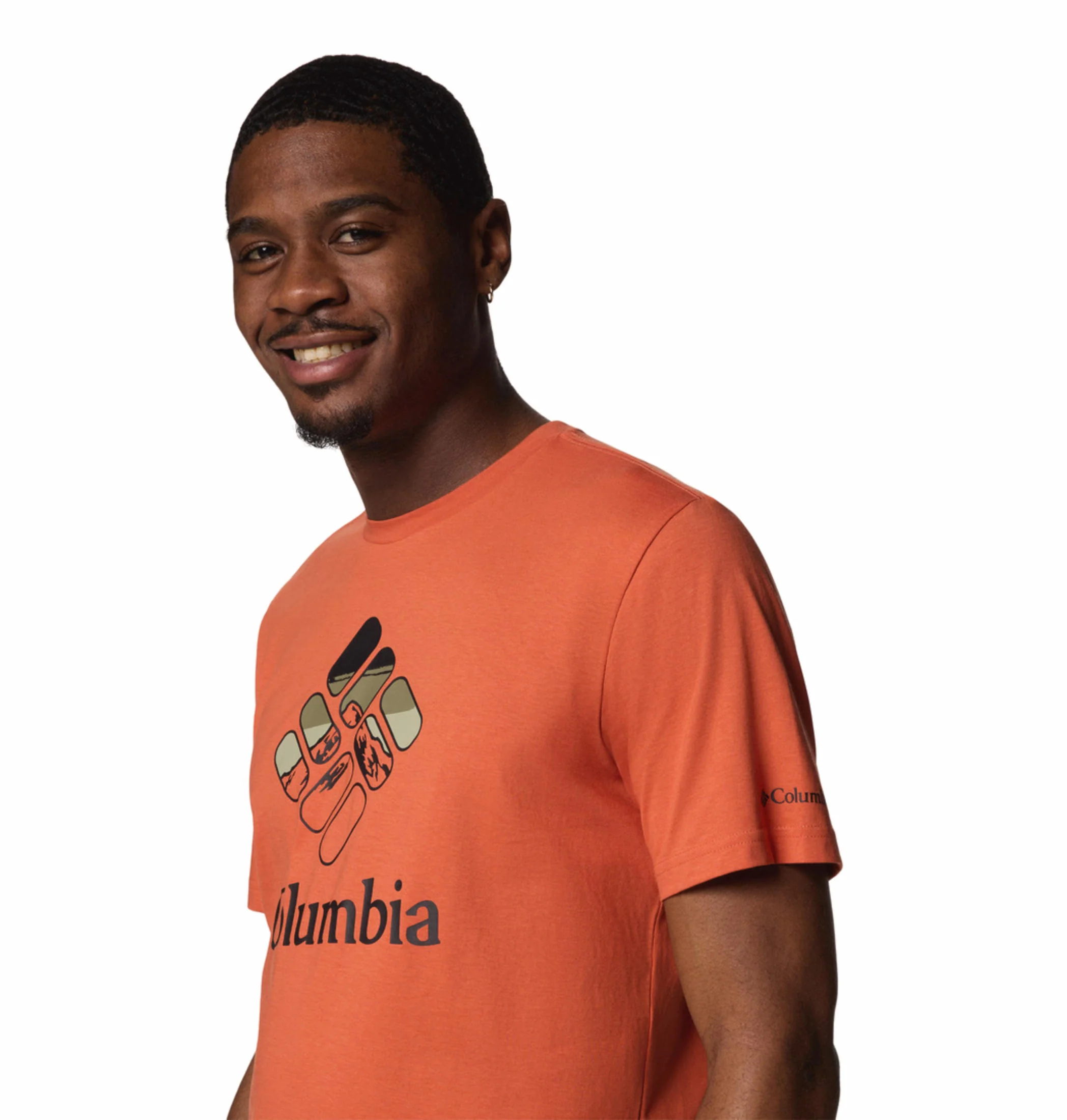 Columbia Men Red M Rapid Ridge Graphic Tee - Image 7