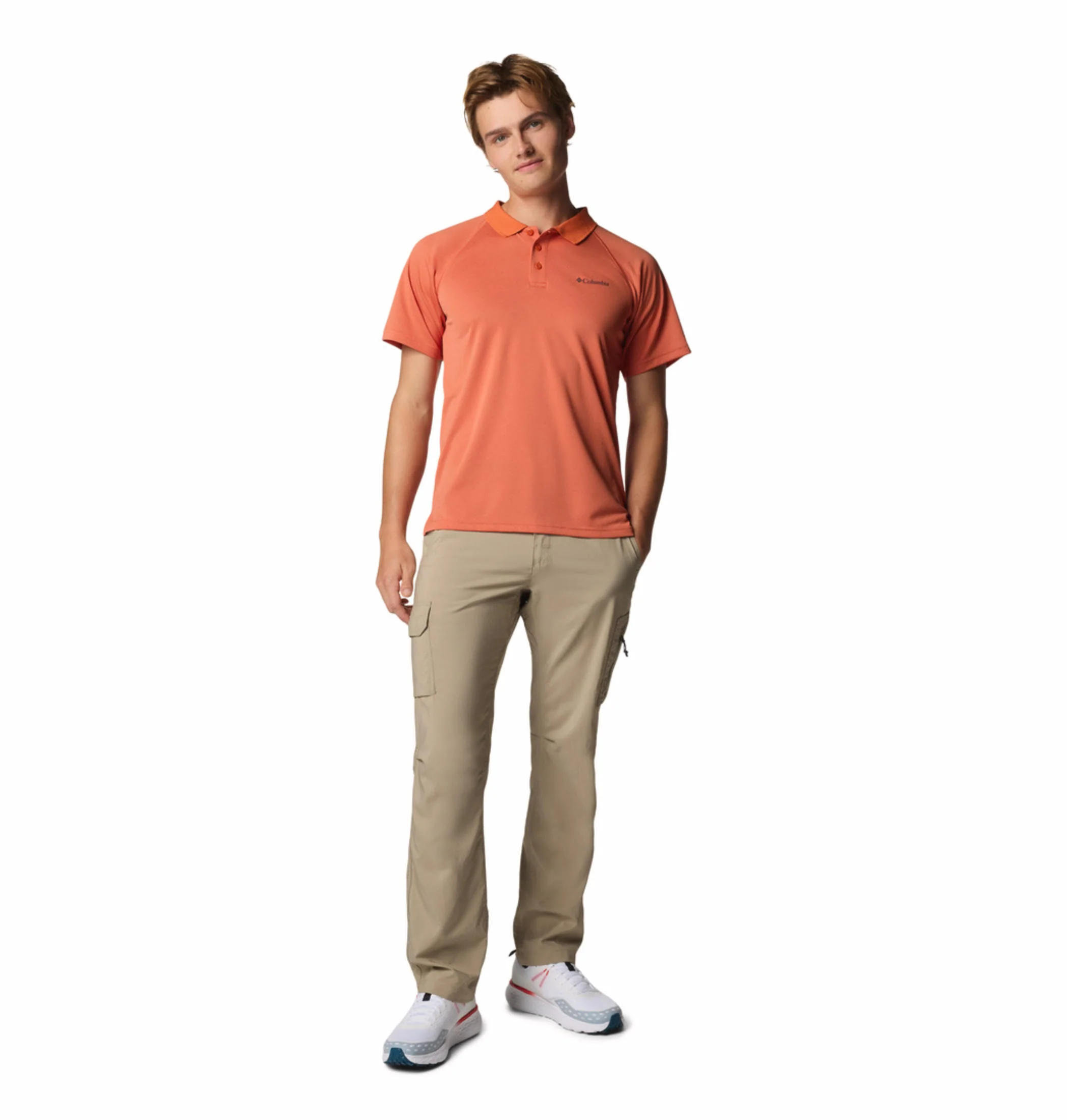 Columbia Men Red Alpine Chill Pro Polo (Sun Protection) - Image 6