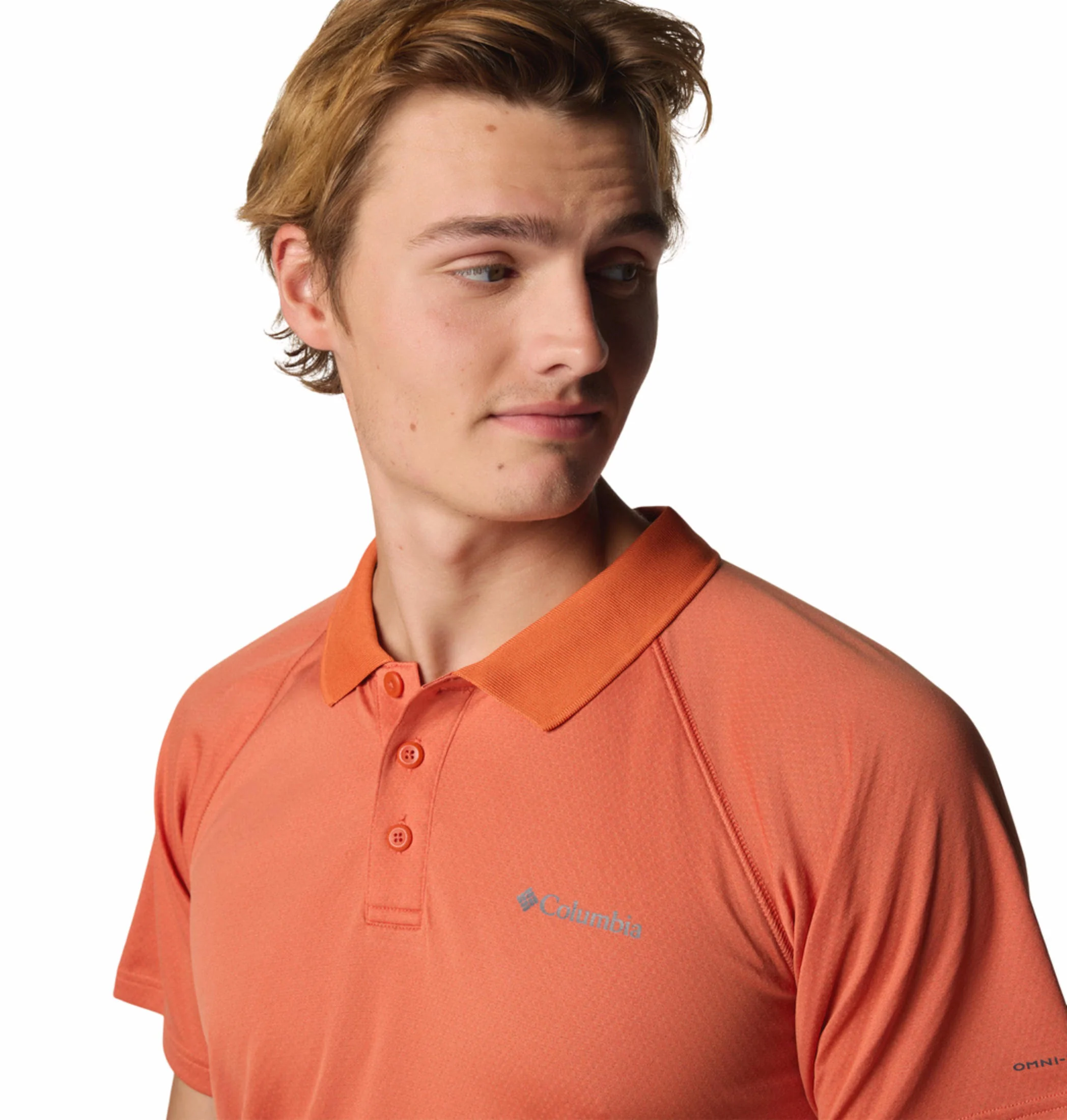 Columbia Men Red Alpine Chill Pro Polo (Sun Protection) - Image 7