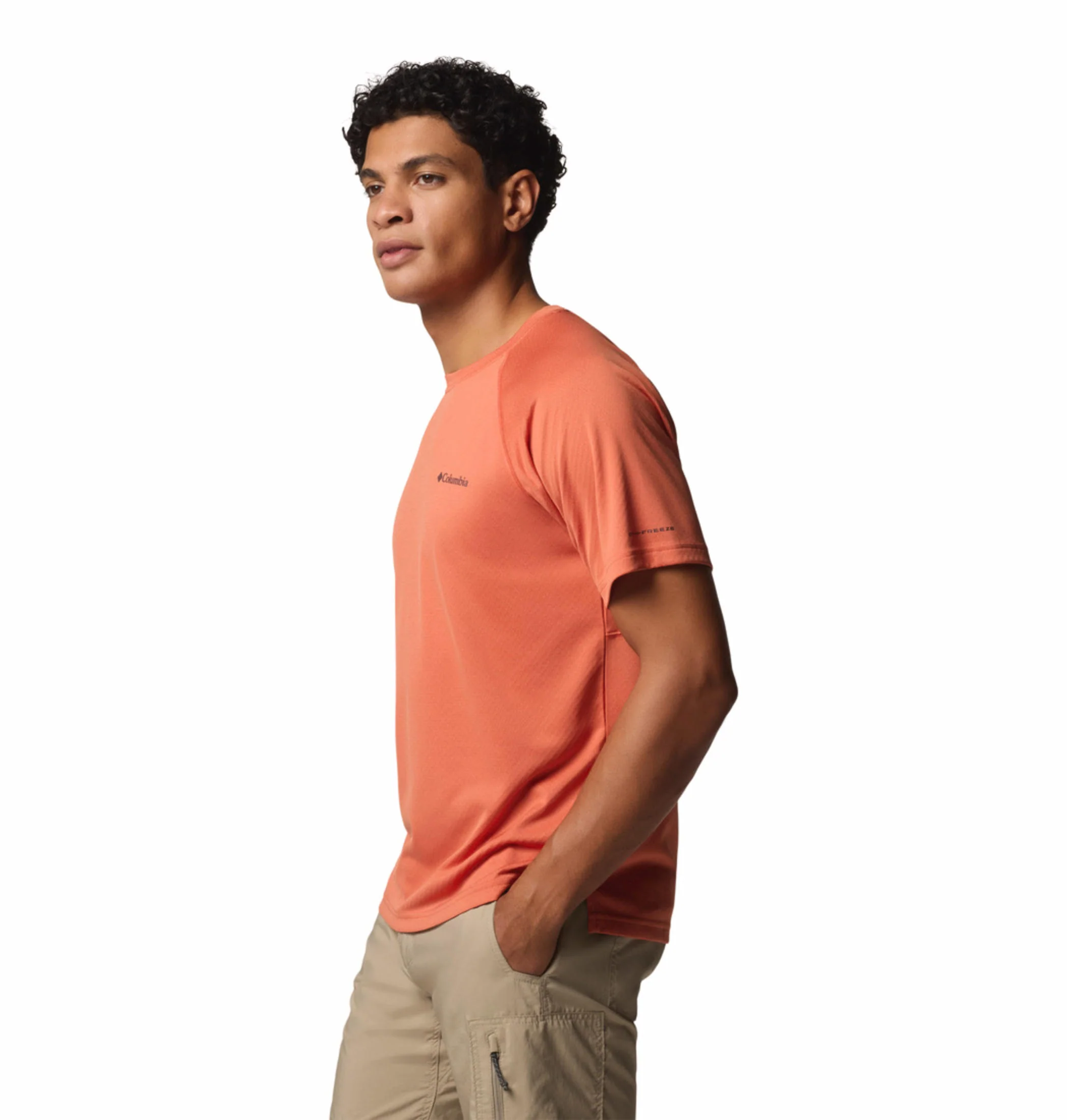 Columbia Men Red Alpine Chill Pro SS Crew (Sun Protection) - Image 4