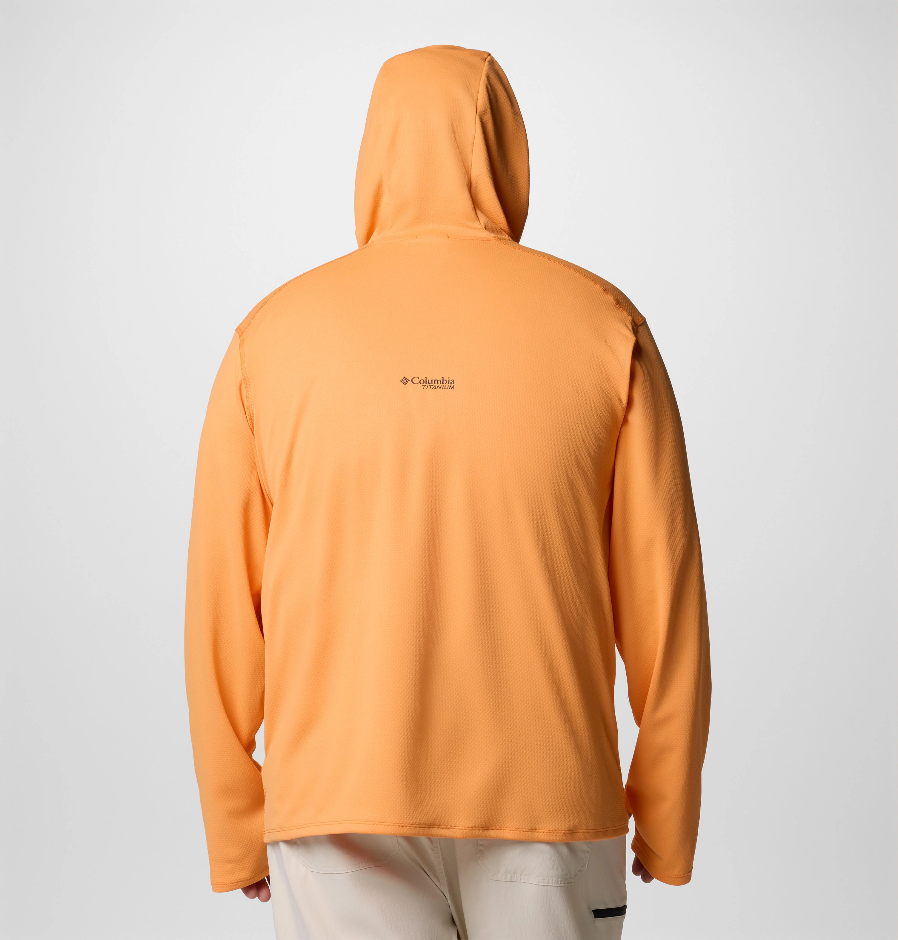 Columbia Men Orange Summit Valley Hoodie (Sun Protection) - Image 2