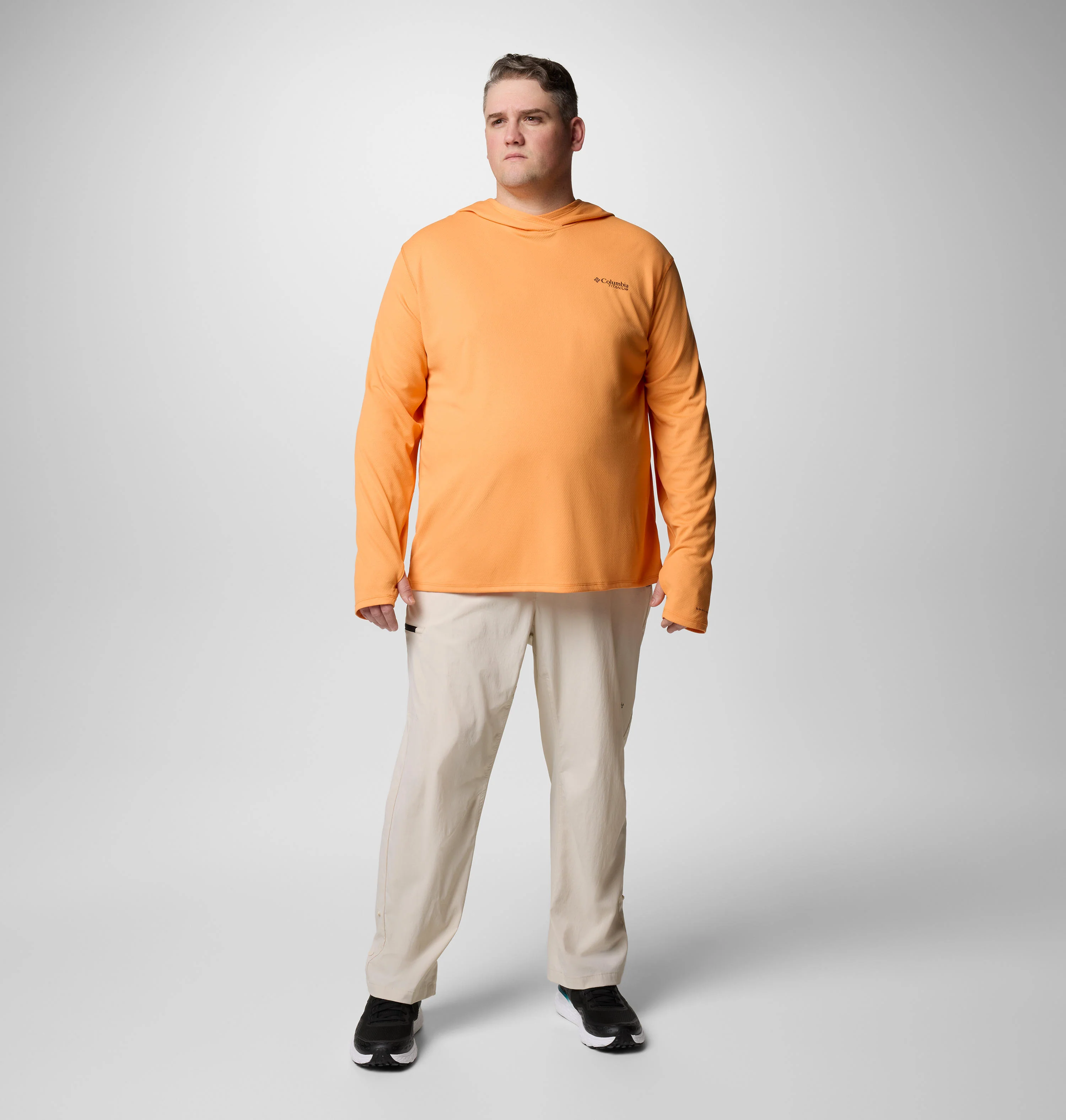 Columbia Men Orange Summit Valley Hoodie (Sun Protection) - Image 5