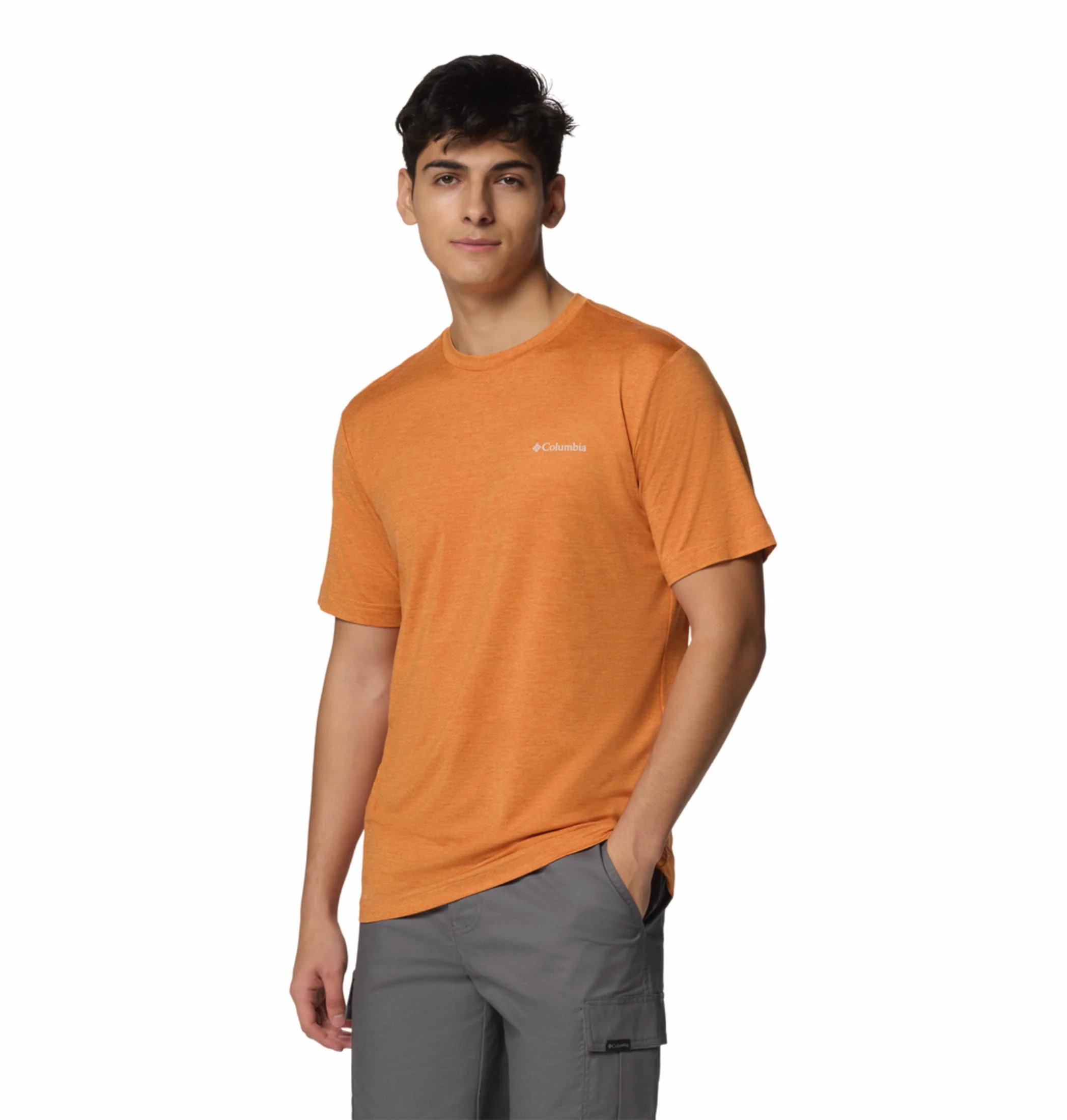 Columbia Men Red Kwick Hike Back Graphic SS Tee (Sun Protection) - Image 4