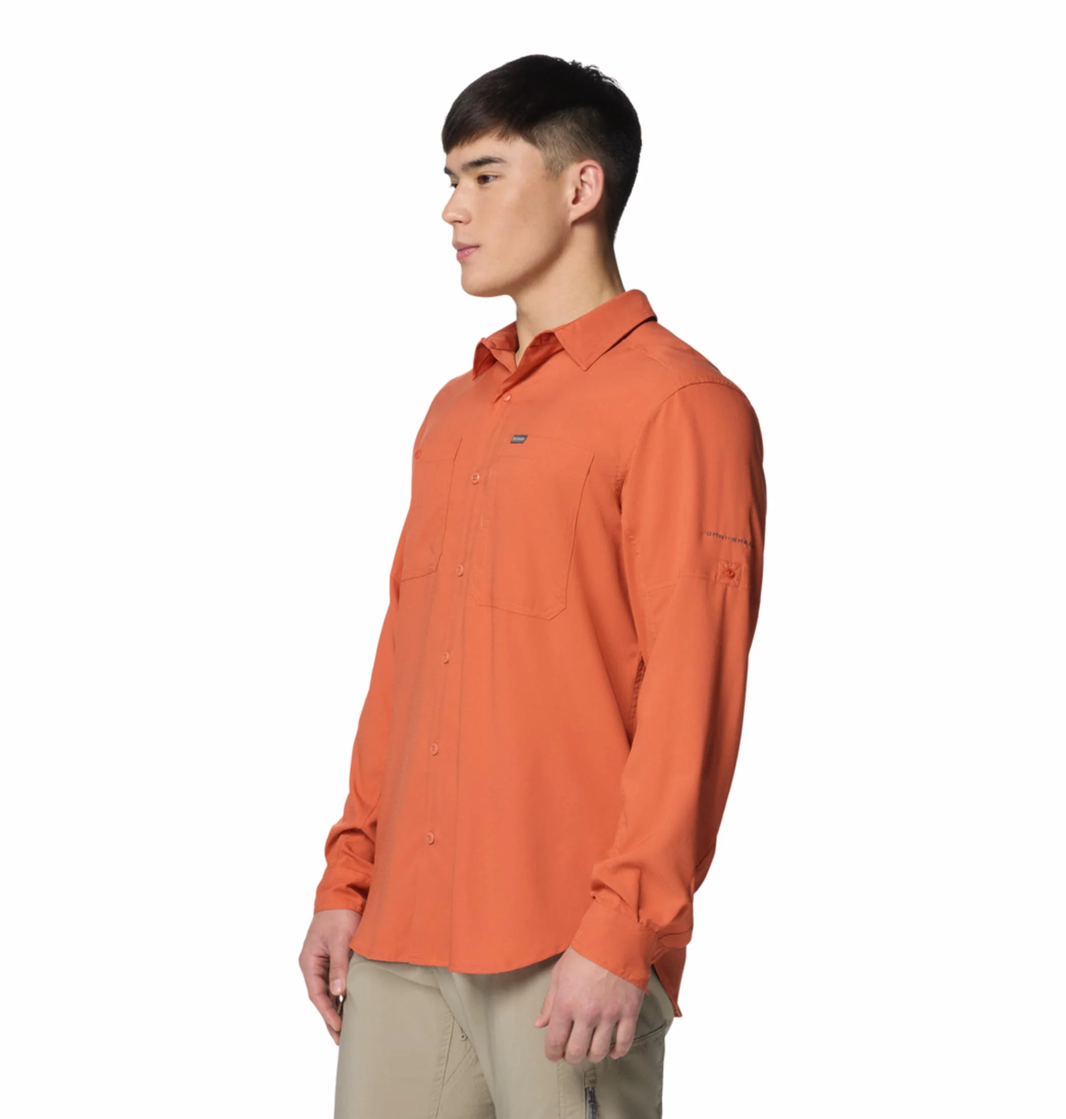Columbia Men Red Silver Ridge Utility Lite Long Sleeve (Sun Protection) - Image 4