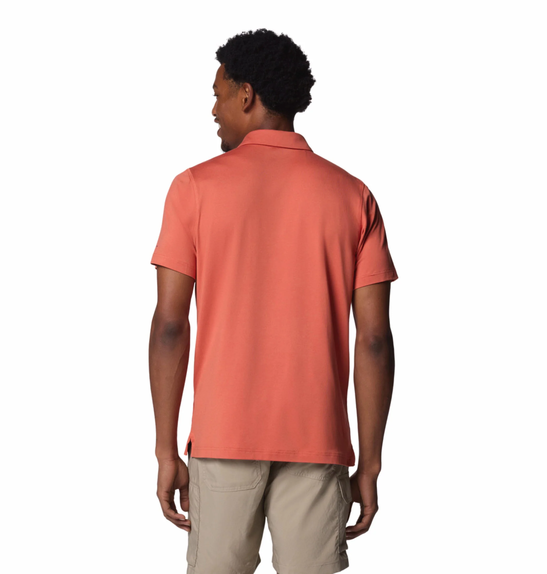 Columbia Men Red Tech Trail Polo (Sun Protection) - Image 5