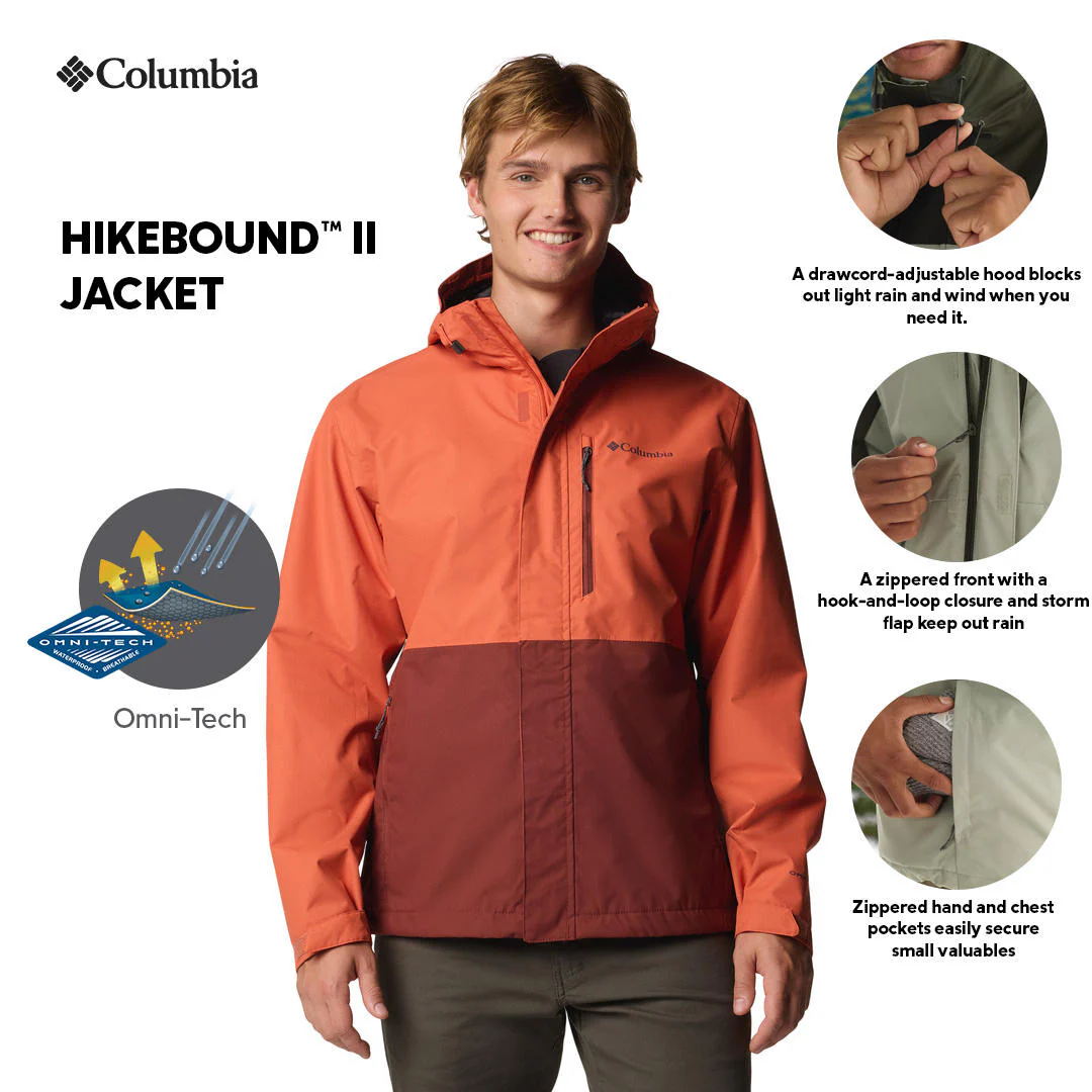 Columbia Men Red Hikebound II Jacket Waterproof - Image 2
