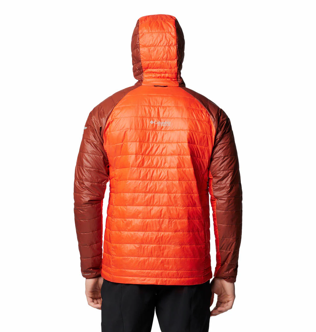 Columbia Men Orange Platinum Peak II Hooded Jacket - Image 2