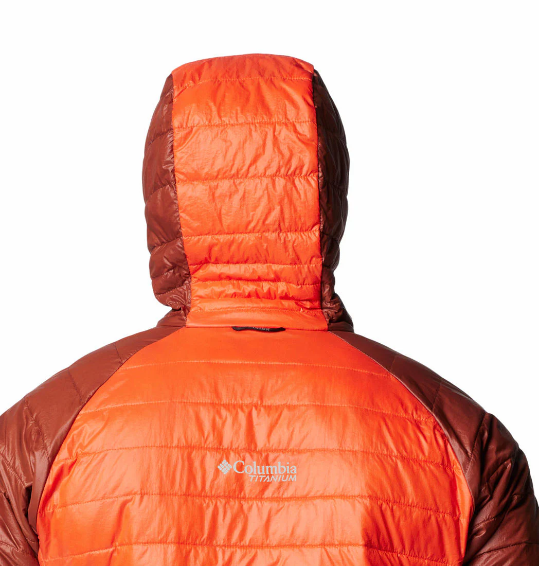 Columbia Men Orange Platinum Peak II Hooded Jacket - Image 5