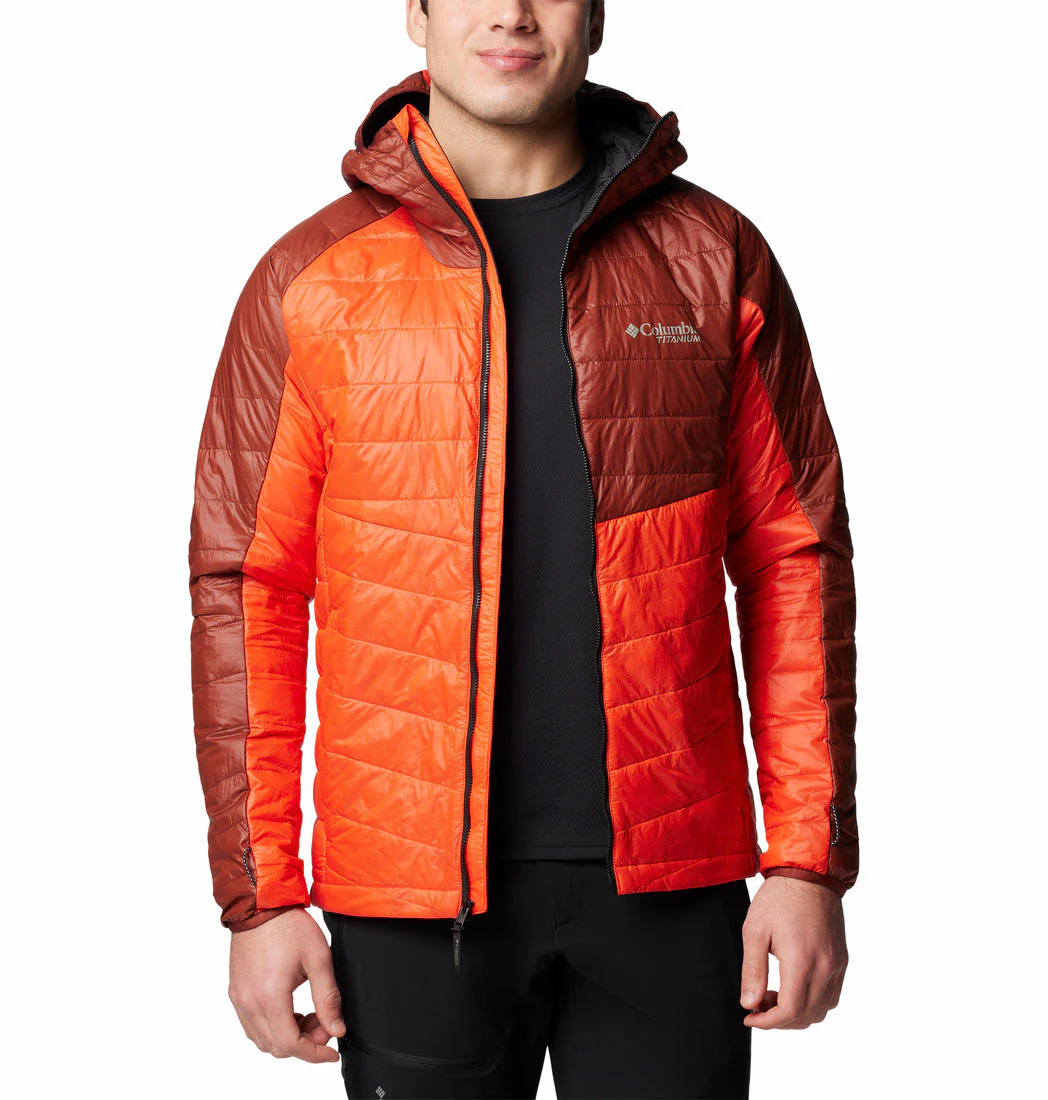 Columbia Men Orange Platinum Peak II Hooded Jacket - Image 8